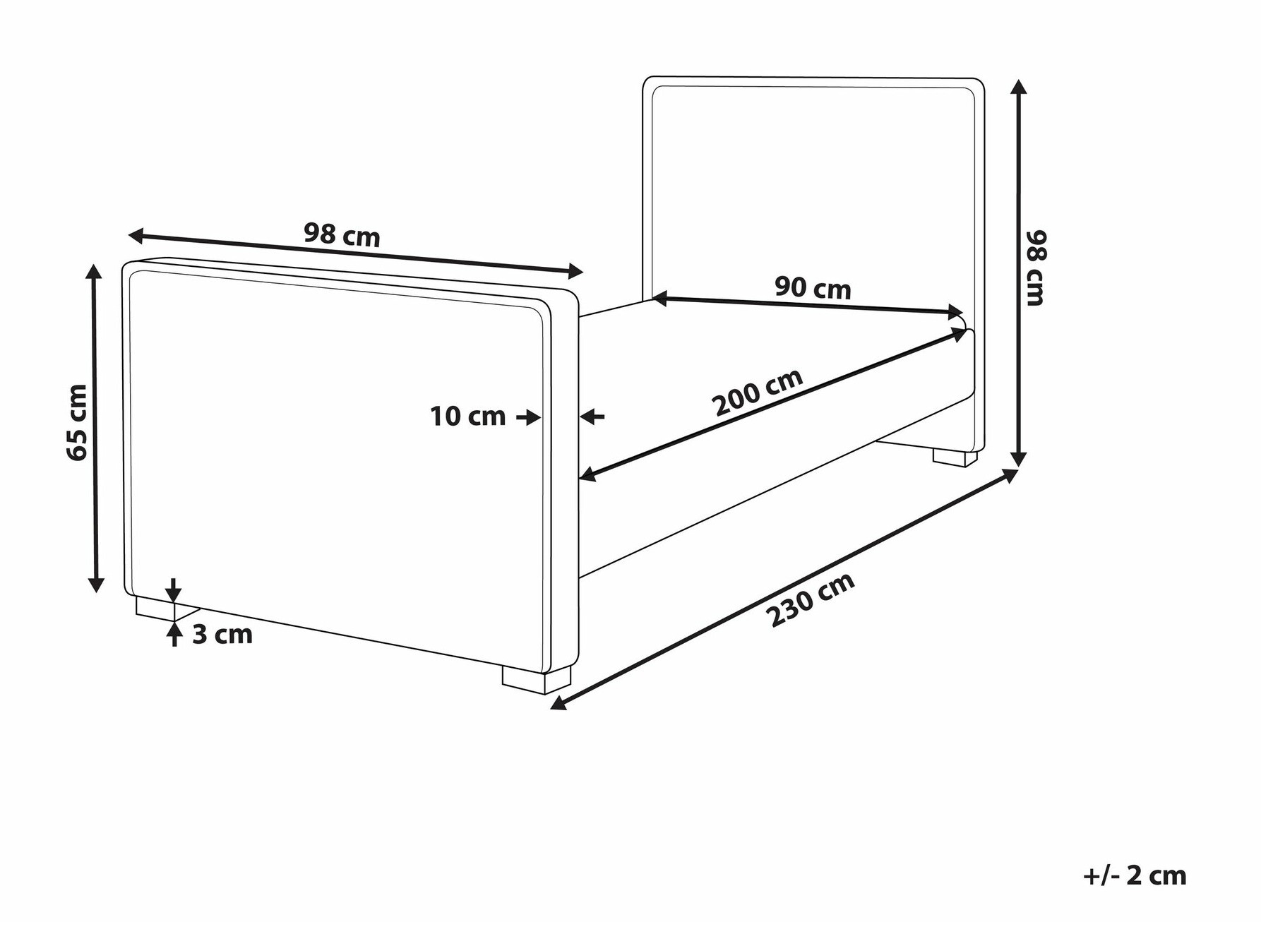 Voodi Berwyn 1728 (Roosikarva)
