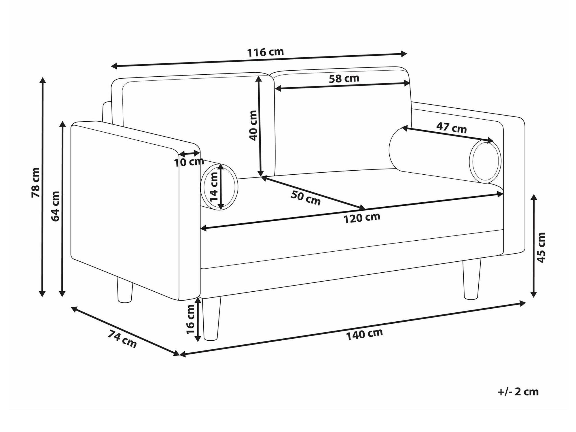 Diivan Berwyn 1733 (Beež)