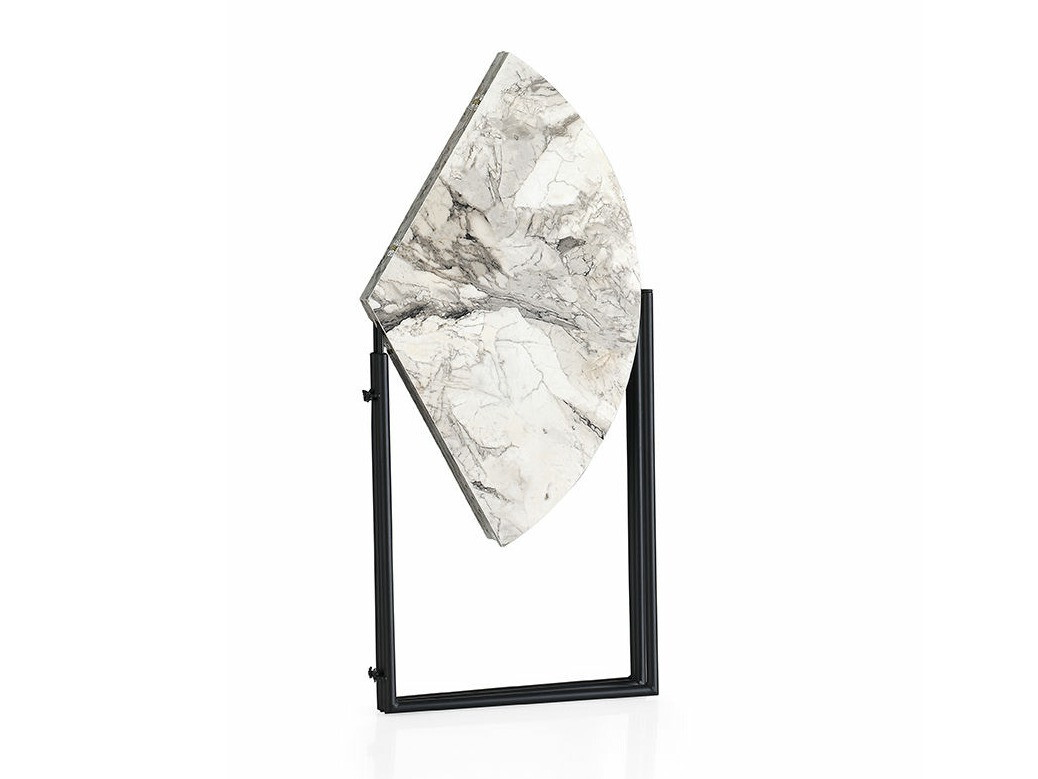 Kokkupandav laud Kailua 424 (Valge marmor + Must)