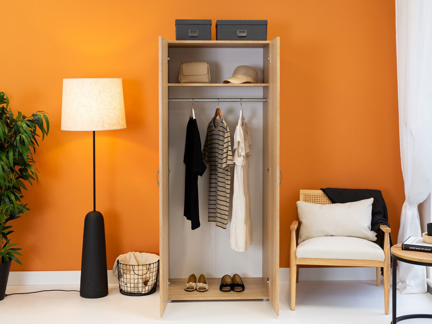 Riidekapp Bristol 183 (Sonoma tamm)