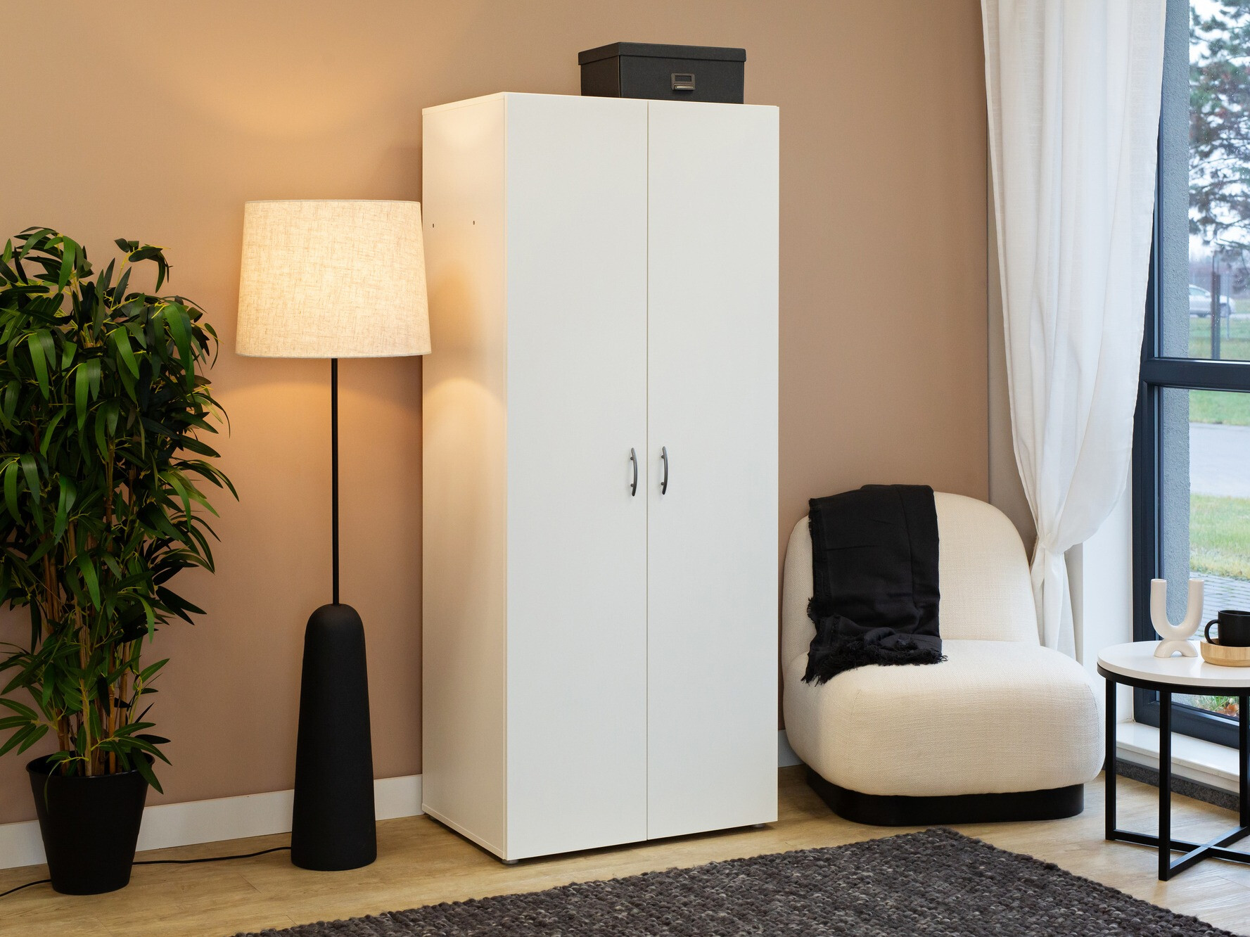 Riidekapp Bristol 183 (Valge)