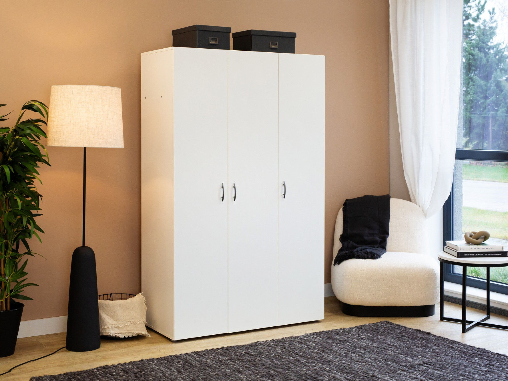 Riidekapp Bristol 184 (Valge)