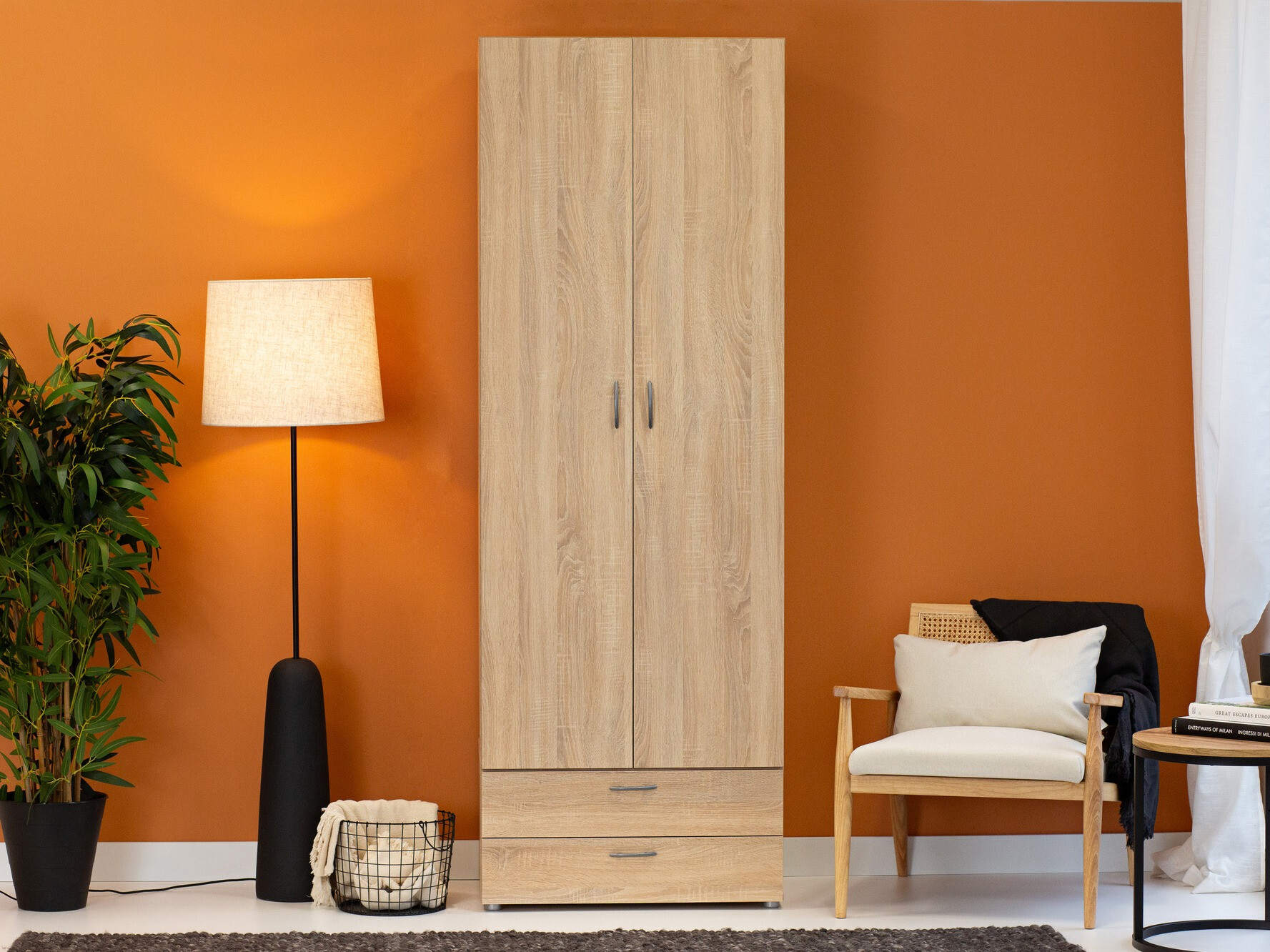 Riidekapp Bristol 187 (Sonoma tamm)