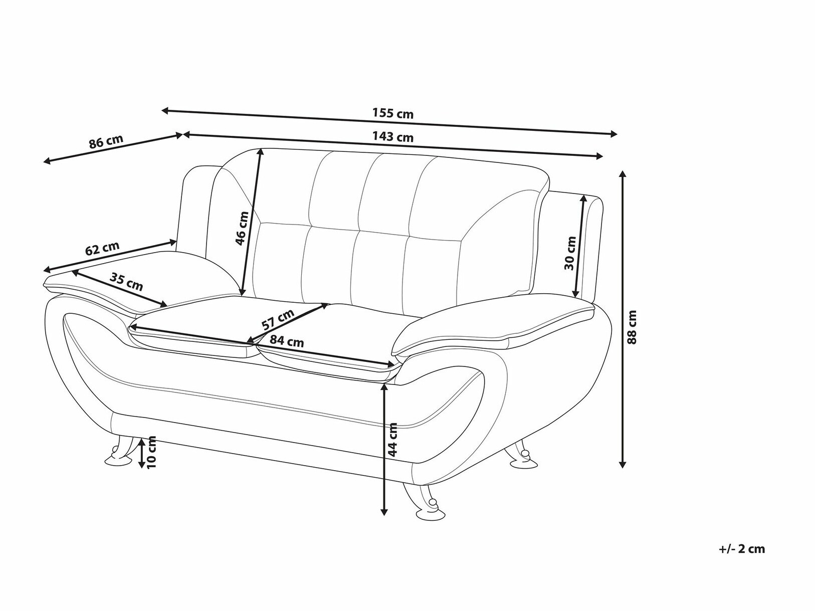 Diivan Berwyn 1752 (Valge)