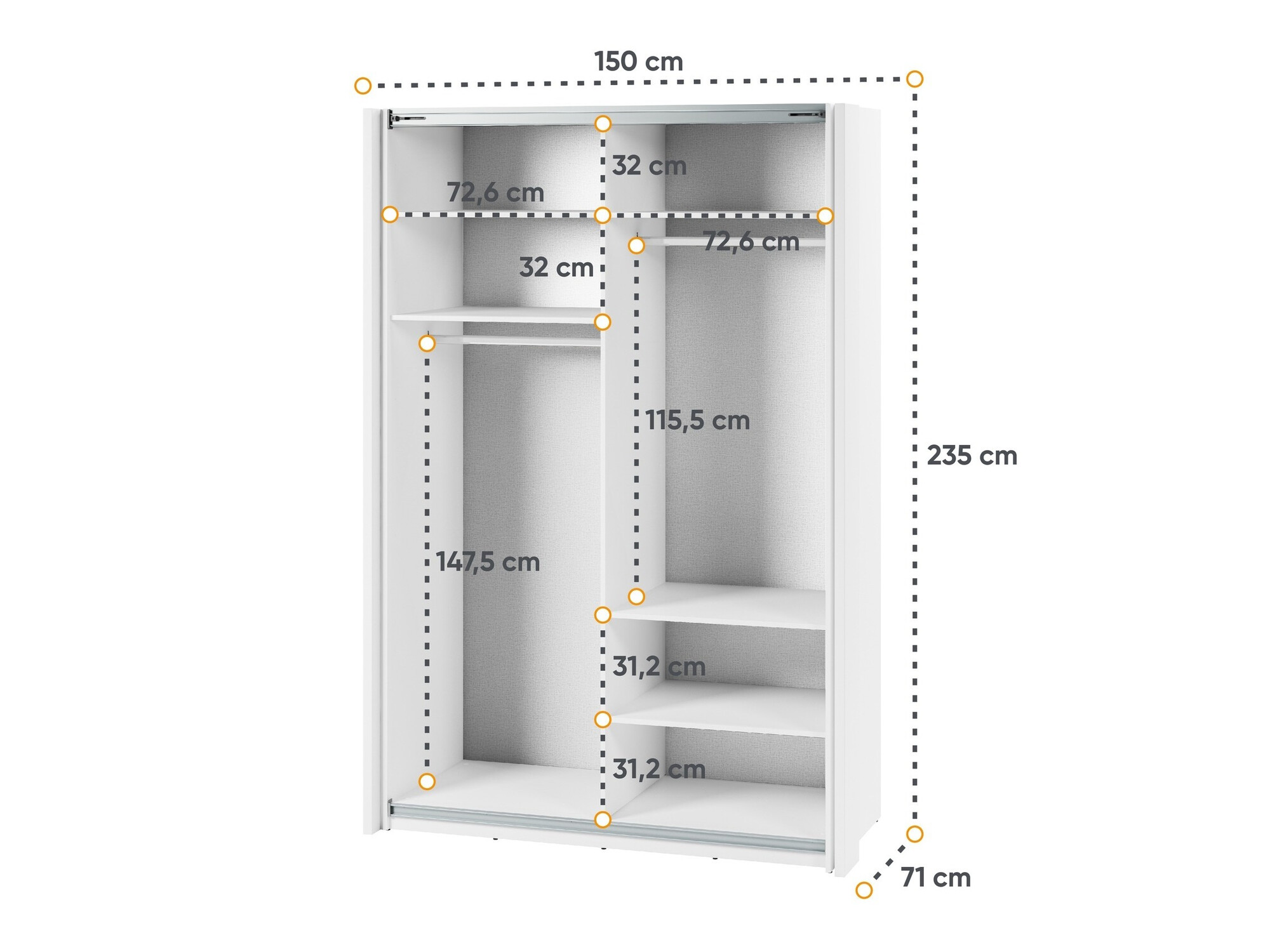 Riidekapp Fresno 134