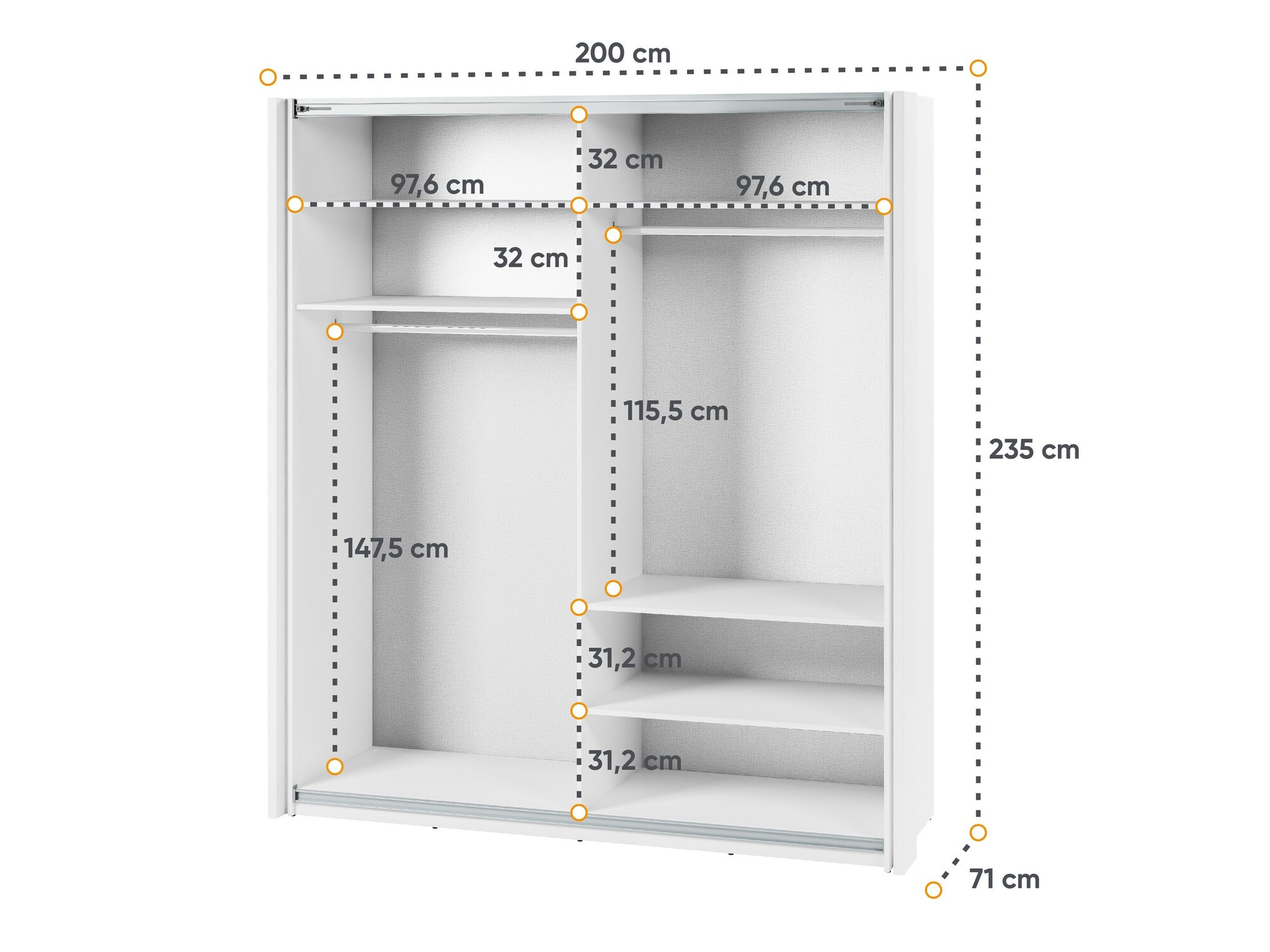 Riidekapp Fresno 136