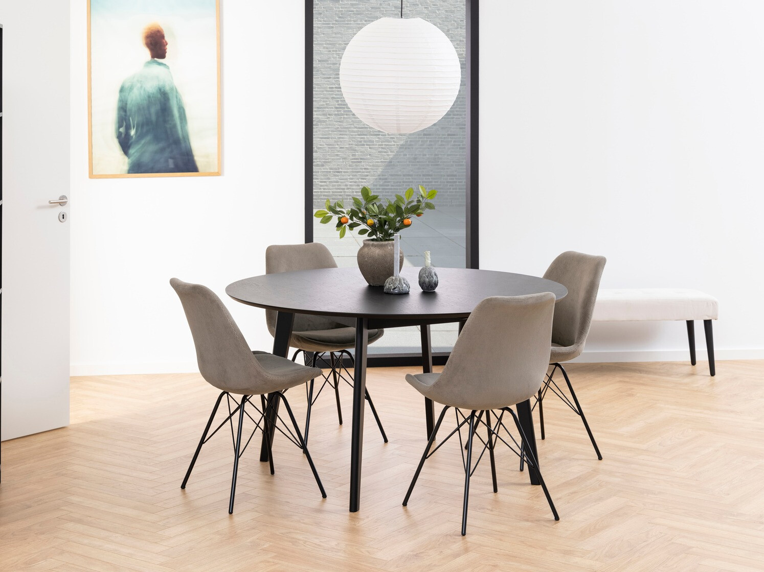 Söögitoakomplekt Norsica 505 (Beež + Must)