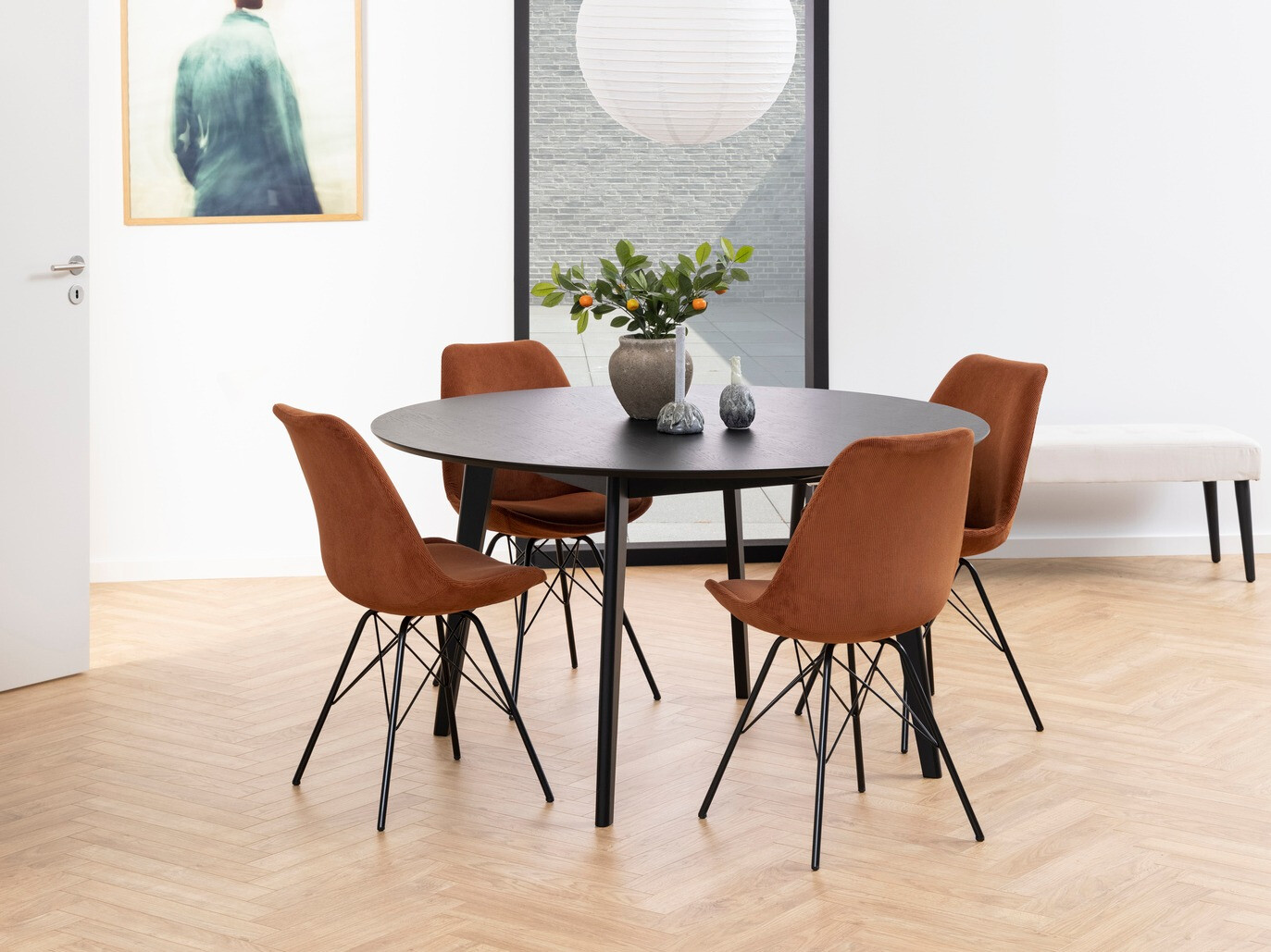 Söögitoakomplekt Norsica 505 (Vask + Must)