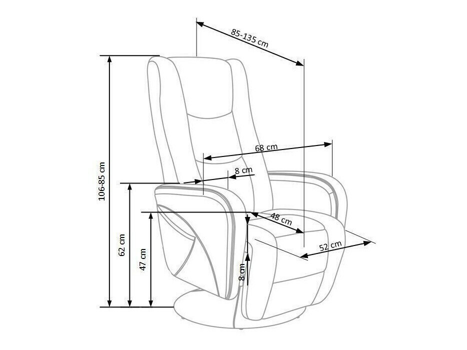 Tugitool recliner Houston 493 (Beež)