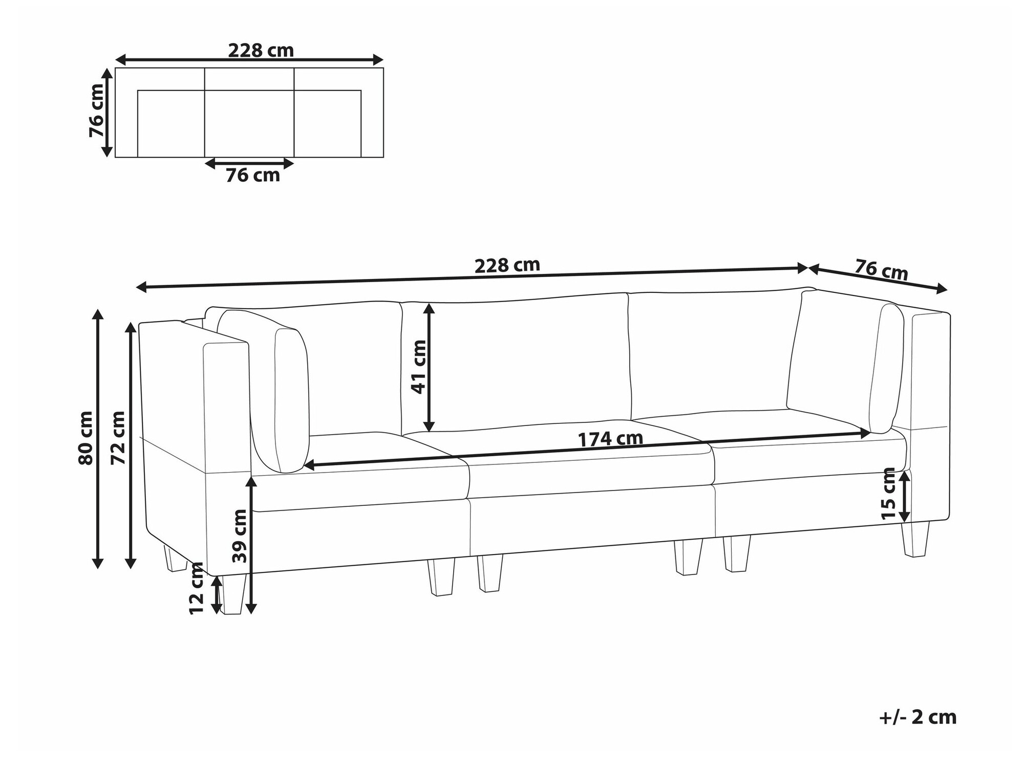 Mooduldiivan Elbmeli 100 (Beež)