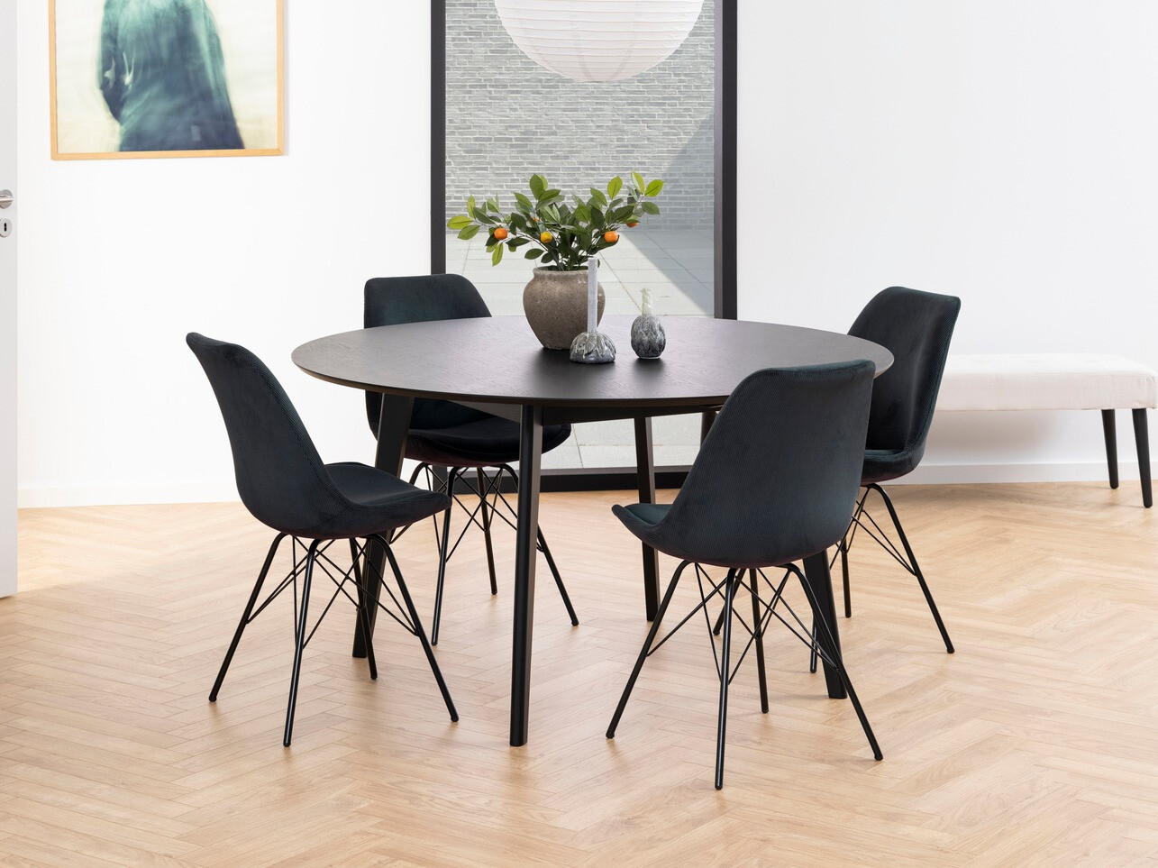 Söögitoakomplekt Norsica 505 (Tumehall + Must)