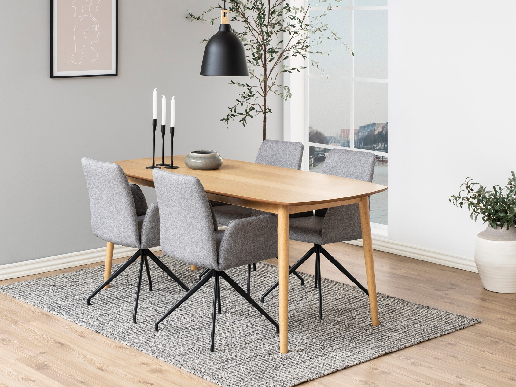 Söögitoakomplekt Norsica Daltea 118 (Hall + Must)