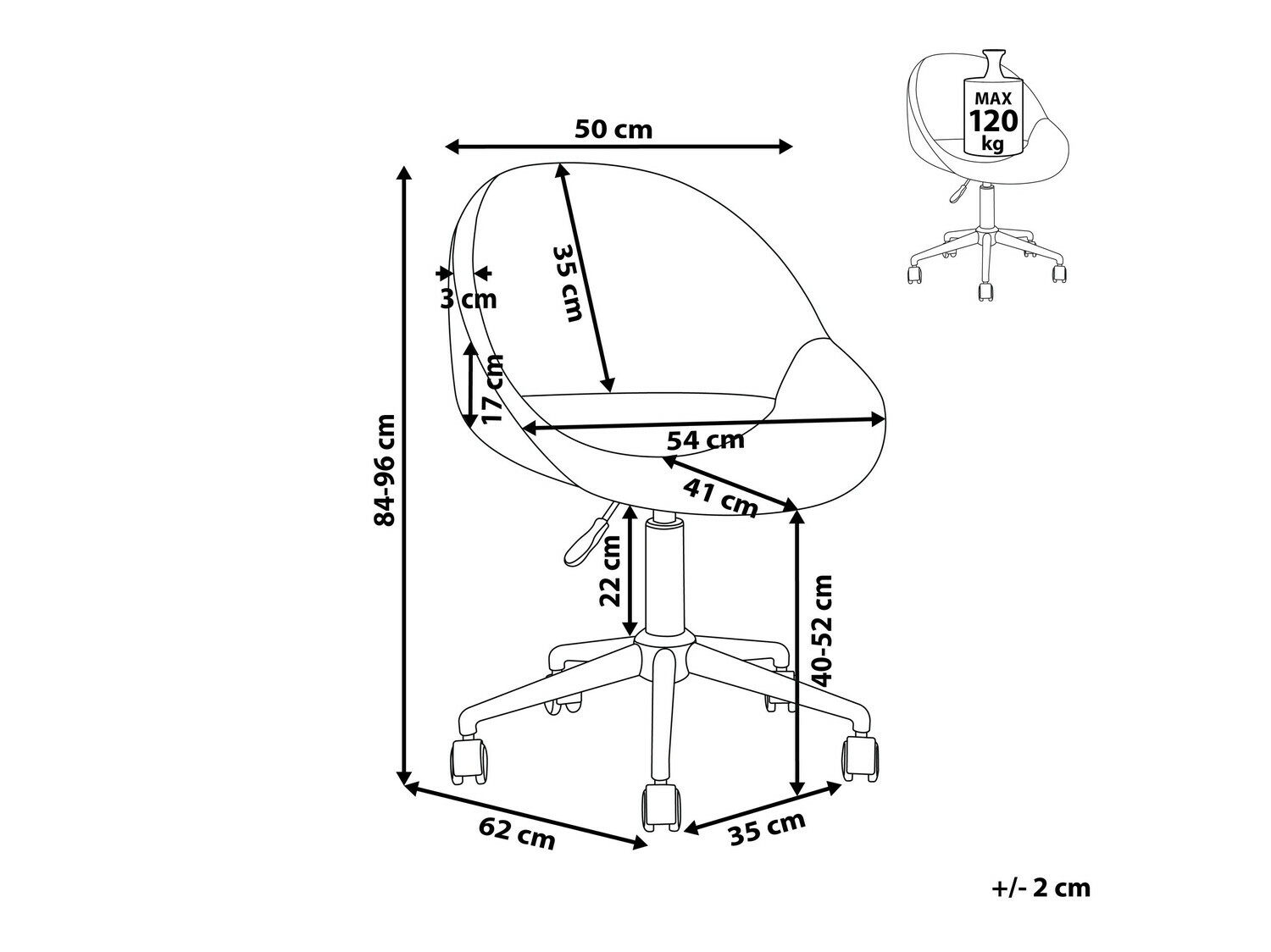 Kontoritool Berwyn 881 (Roheline)
