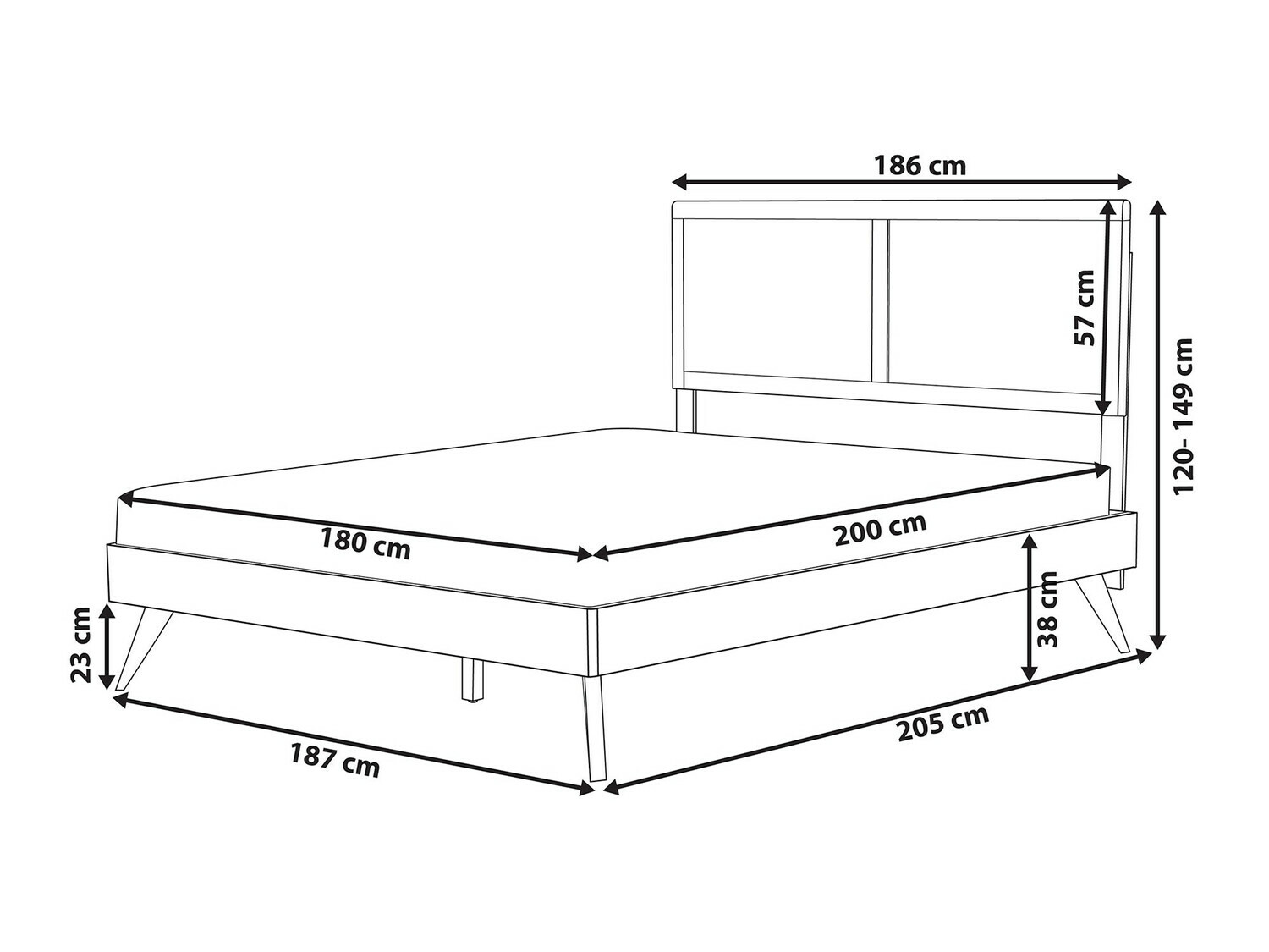 Voodi Berwyn 745 (Tume puit)