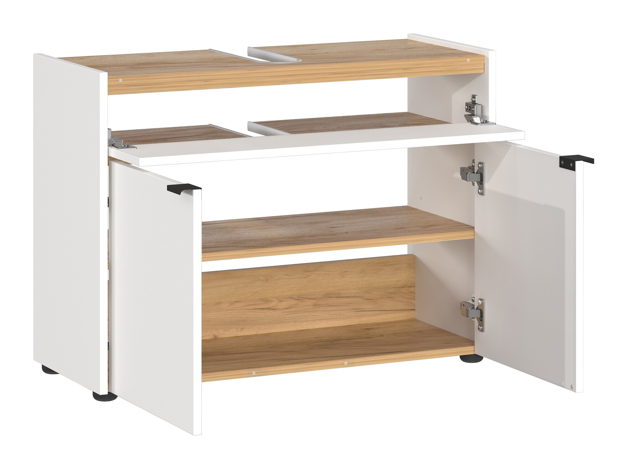 Vannitoakomplekt Ventei 104 (Valge + Navarra tamm)