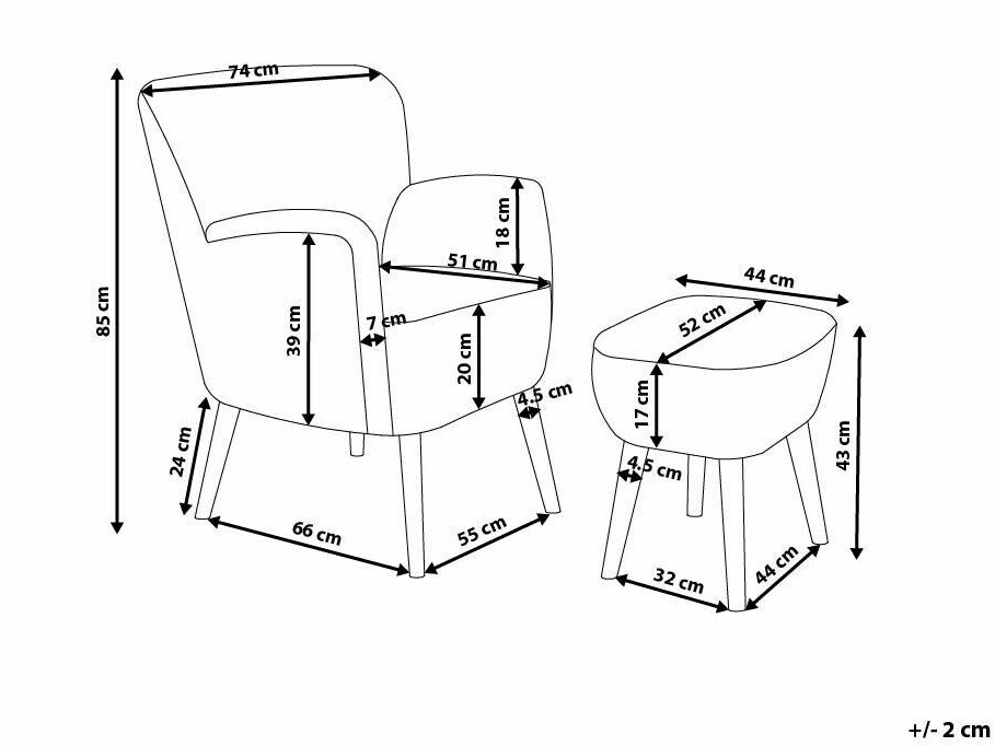 Tugitool Berwyn 2133 (Valge)