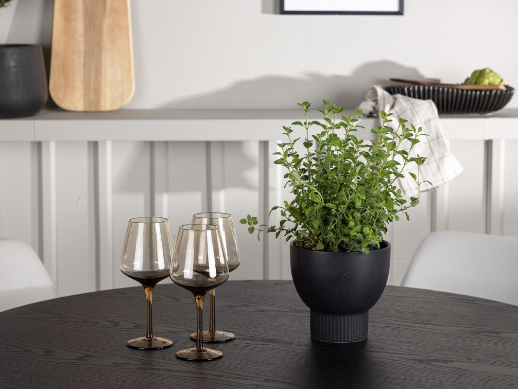 Söögitoakomplekt Dallas 4359 (Valge + Must)