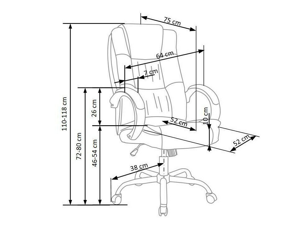 Kontoritool Houston 243 (Must)