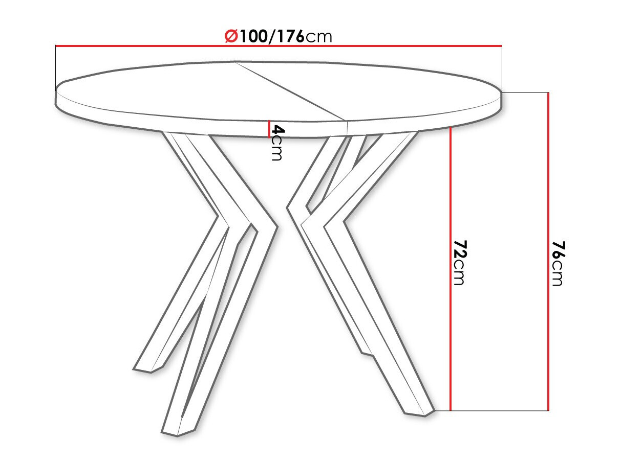 Laud Oswego 111 (Käsitöö kuldne tamm + Must)