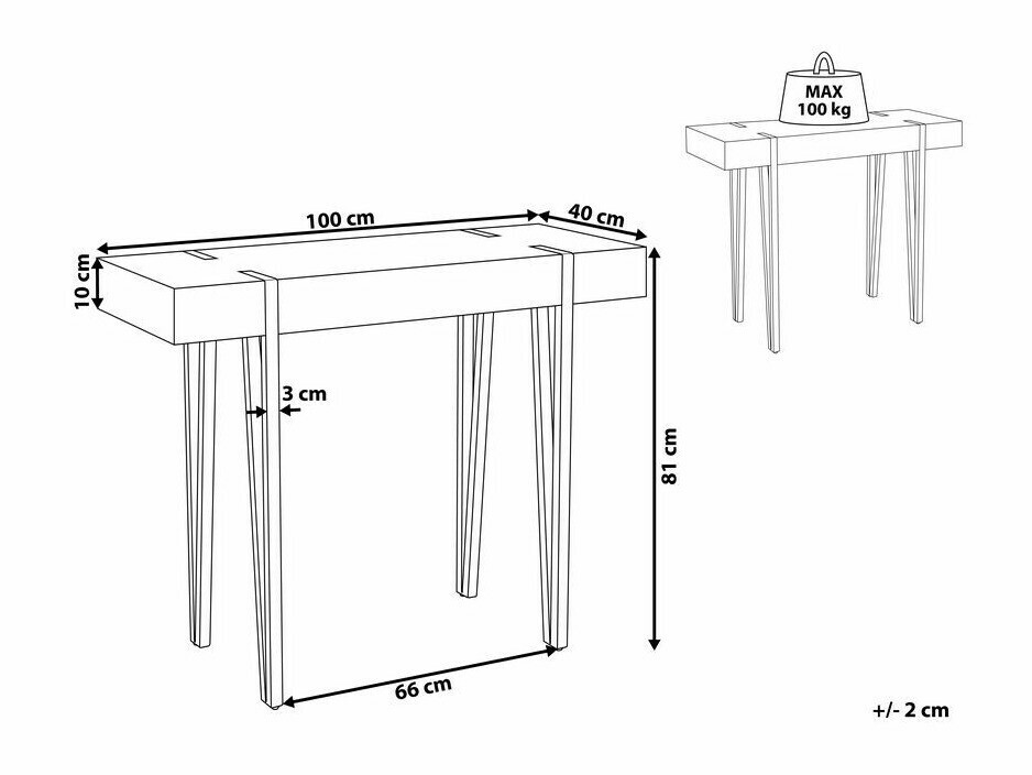 Konsoollaud Berwyn 688 (Tume puit)