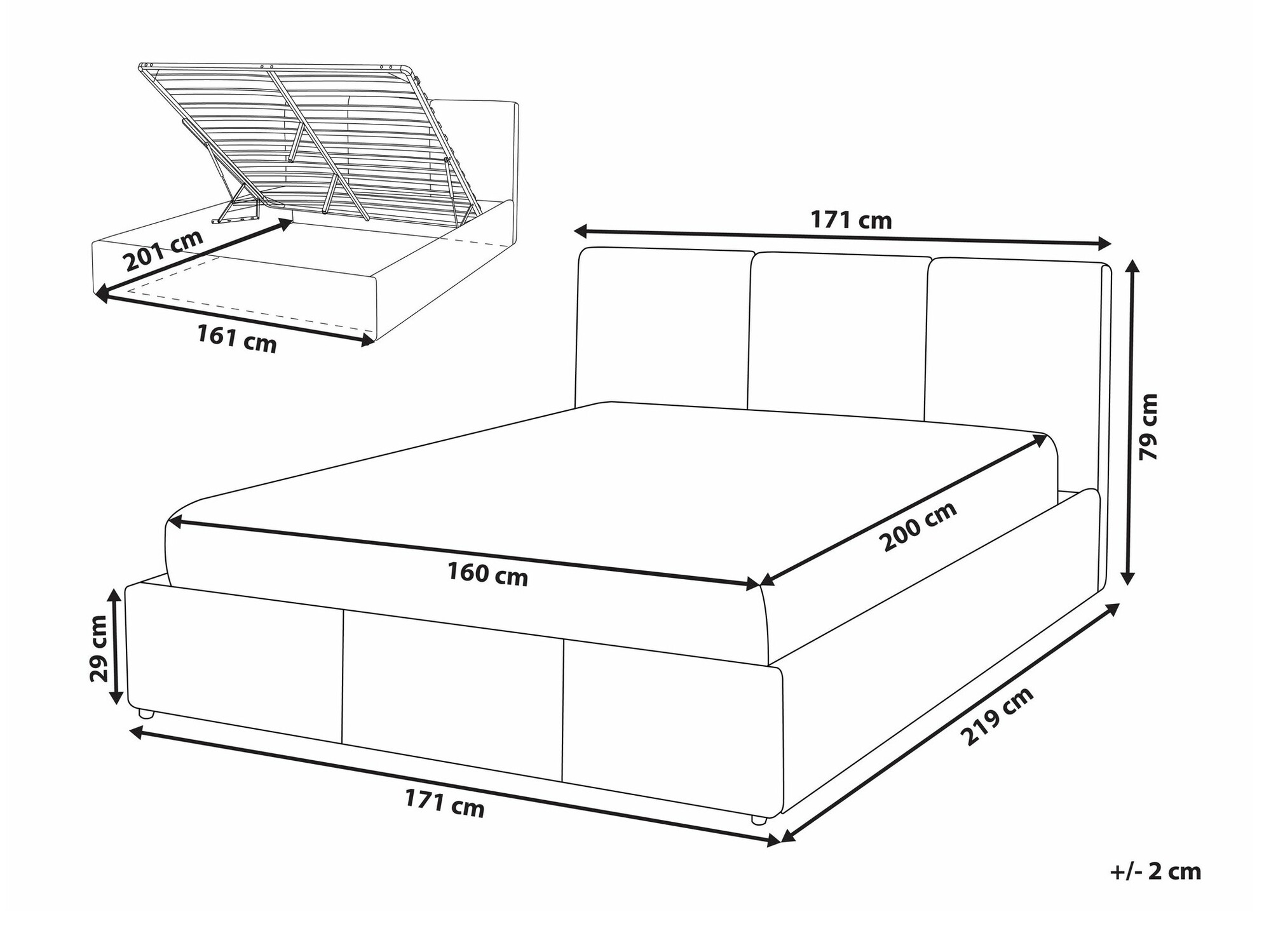 Voodi Berwyn 1780 (Helehall)