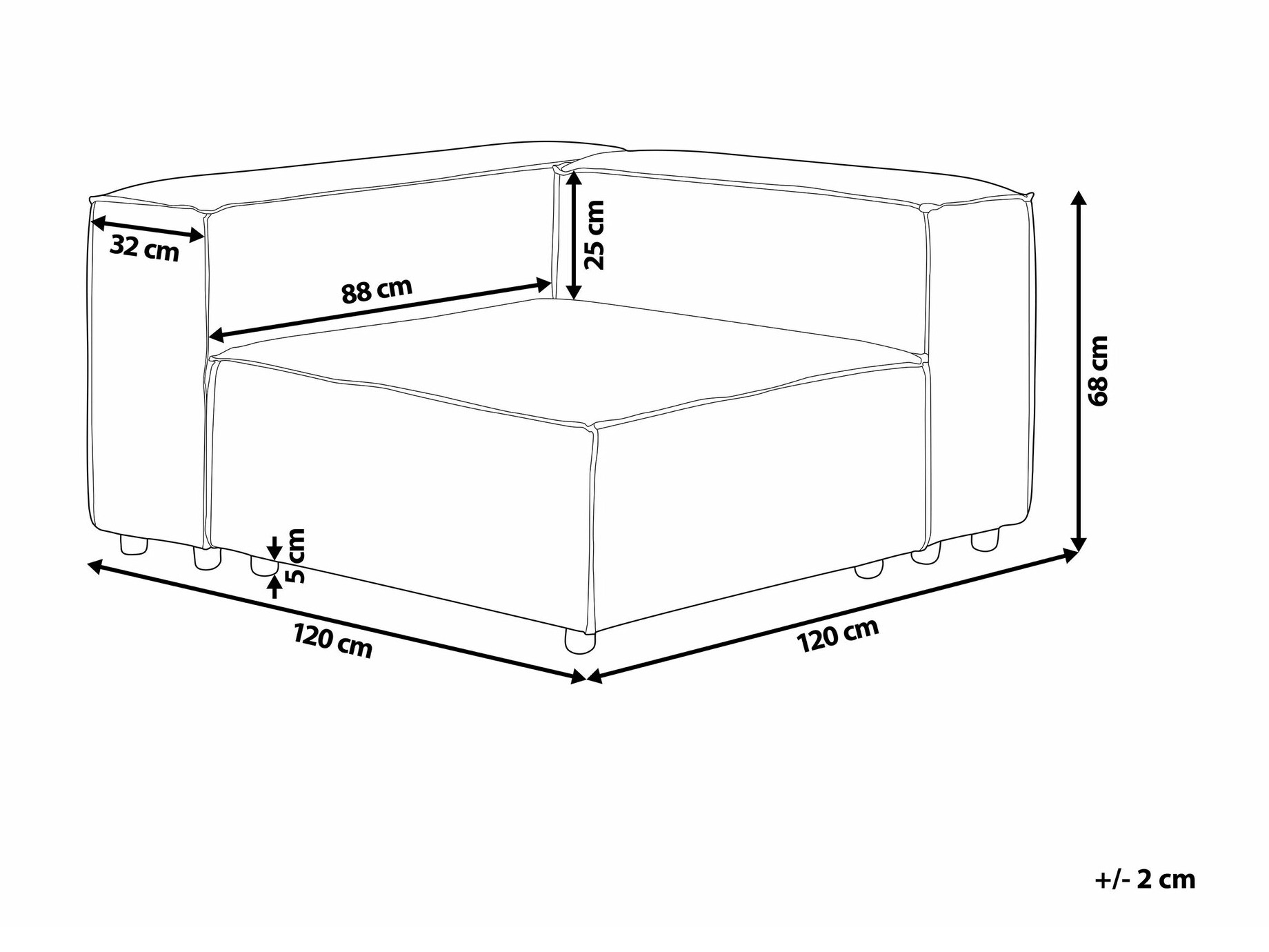 Modulaarne istumisosa Enofloi 102 (Beež)
