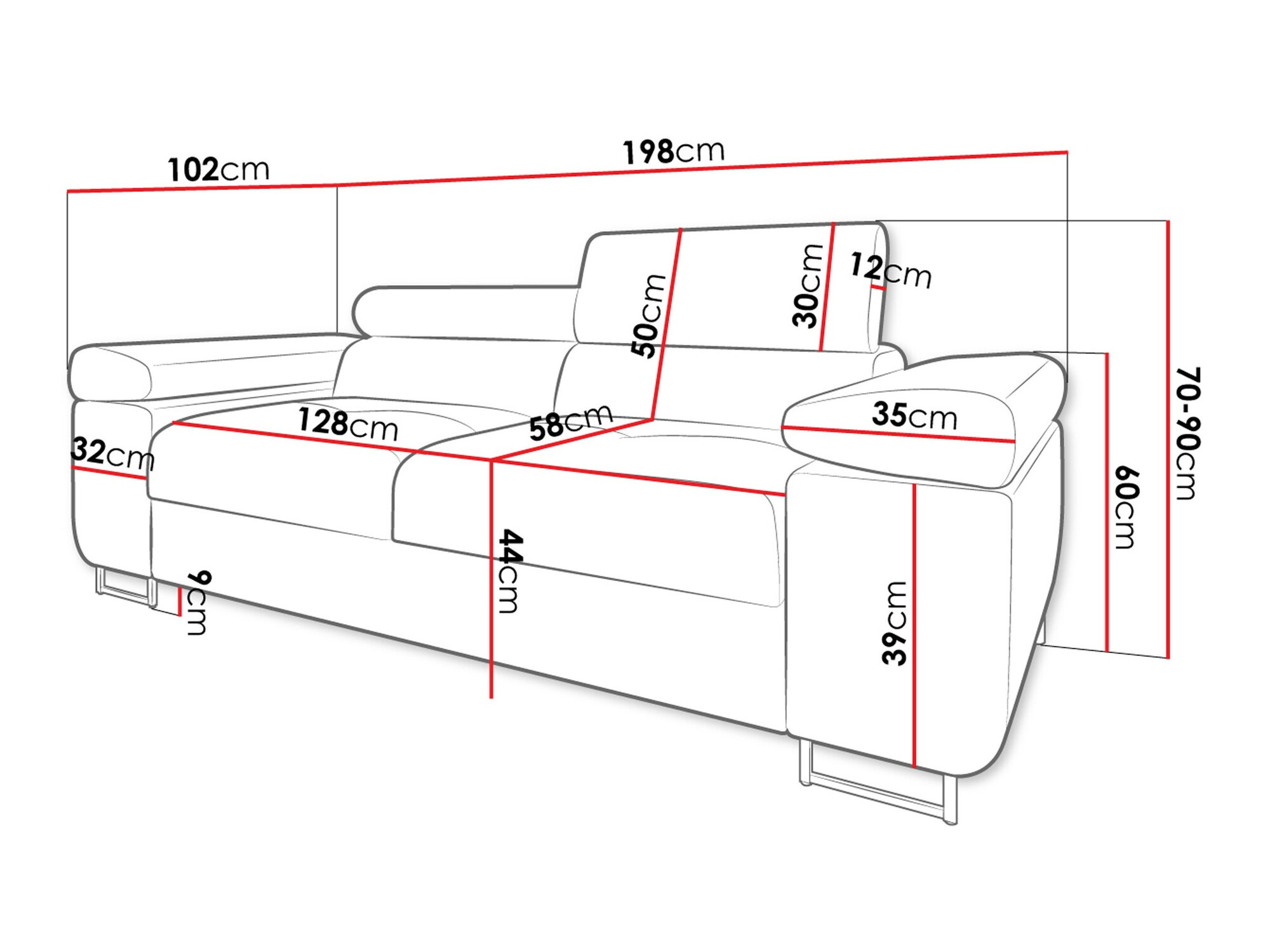 Diivan Comfivo Eliferu 105 (Poso 14)