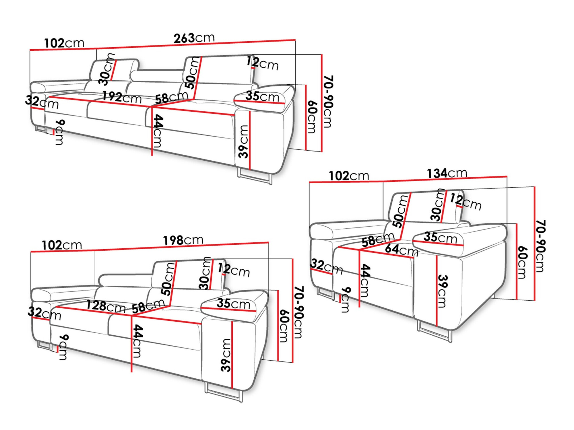 Pehme mööbli komplekt Comfivo Eliferu 107 (Poso 14)