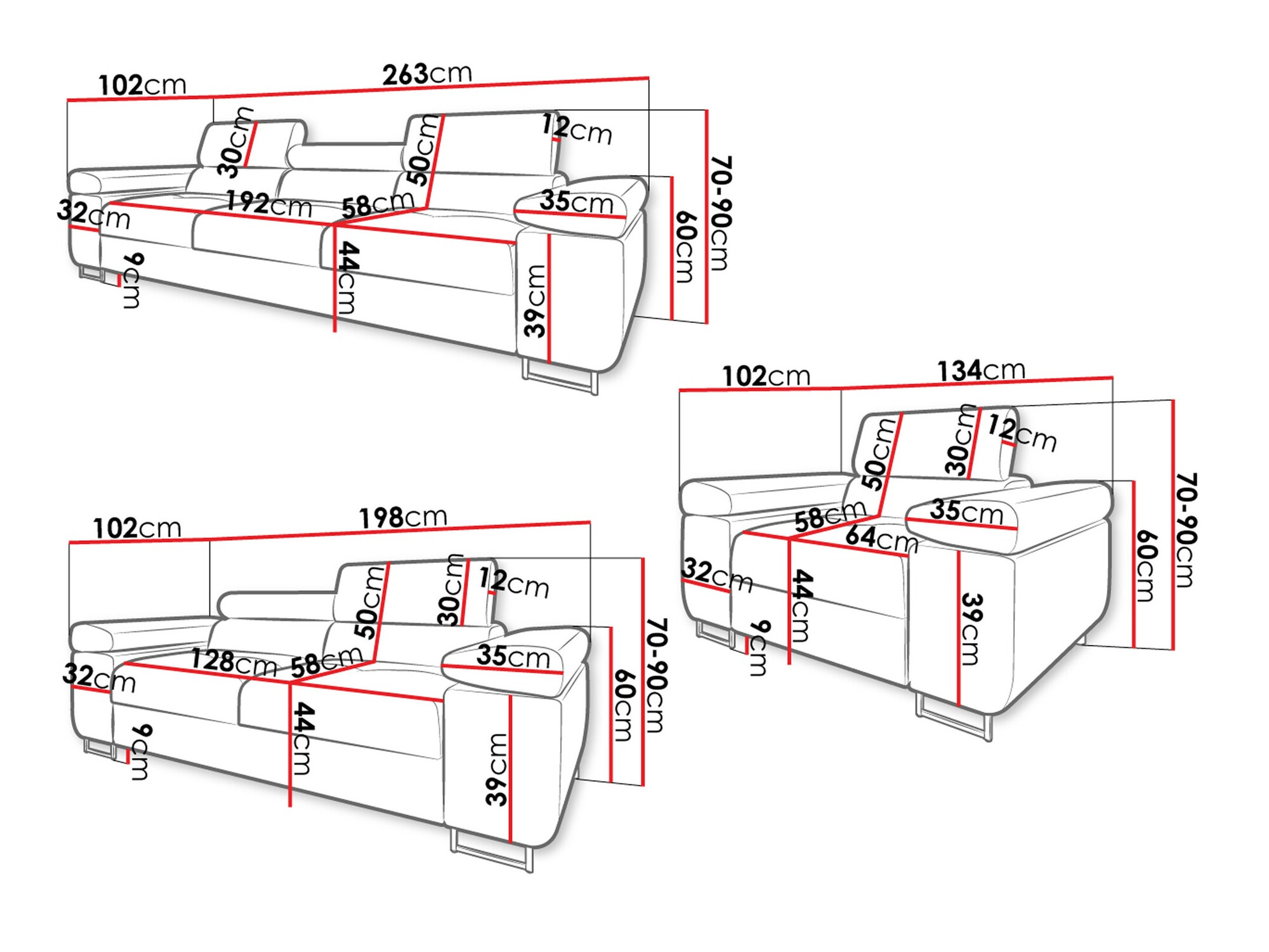 Pehme mööbli komplekt Comfivo Eliferu 107 (Poso 39)