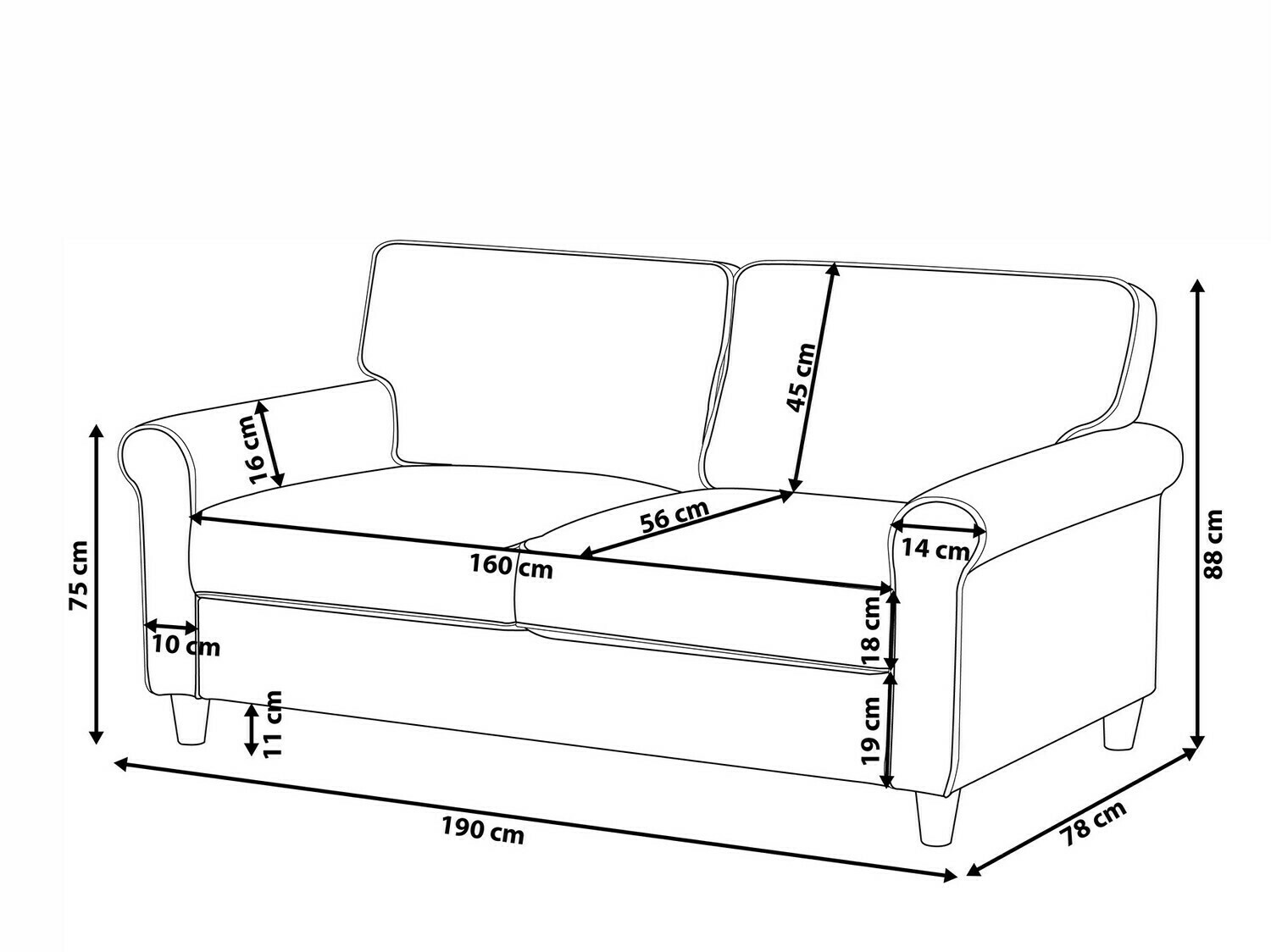 Diivan Berwyn 675 (Roheline)