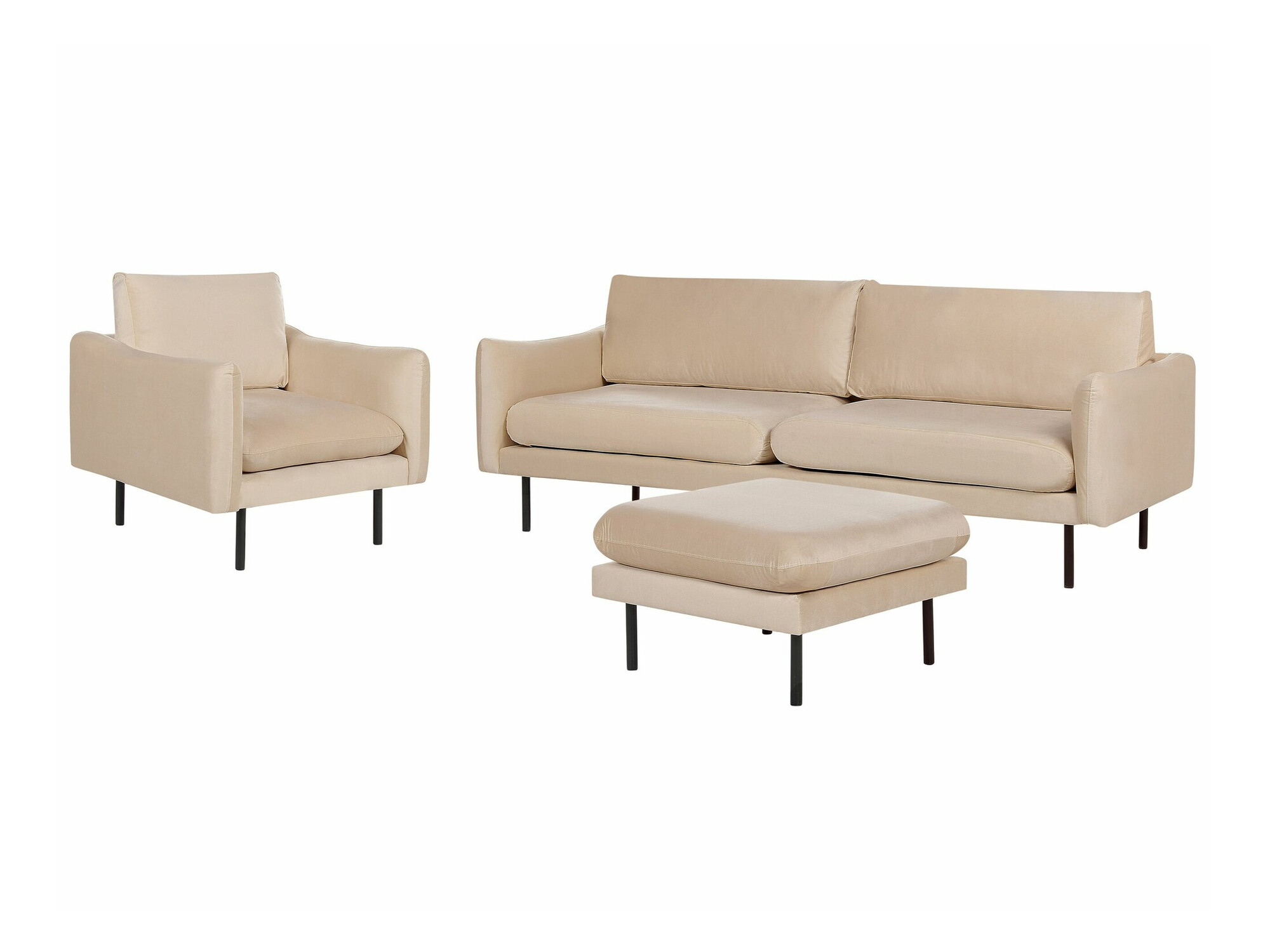 Pehme mööbli komplekt Berwyn 1828 (Helepruun)