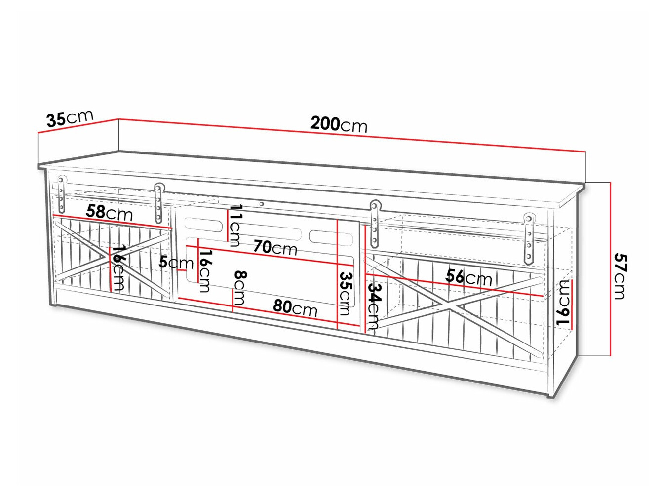 TV-alus Charlotte 165 (Wotani tamm)