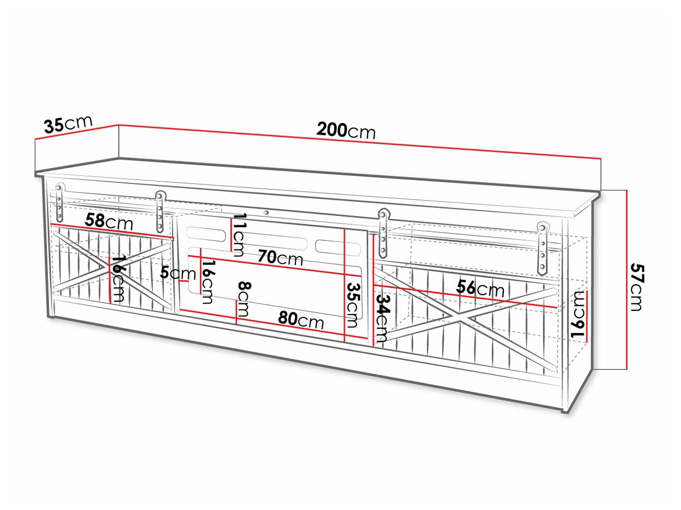 TV-alus Charlotte 165 (Wotani tamm)