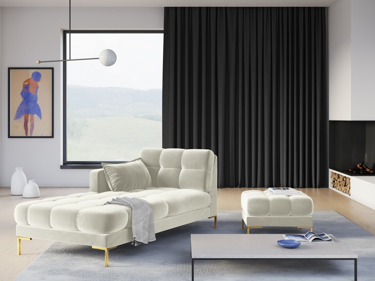 Kušett Lormelo 107 (Bluvel 22)