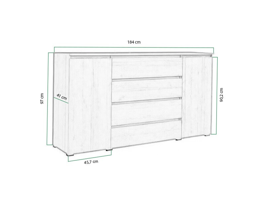 Kummut Cirdora 105 (Sonoma tamm)