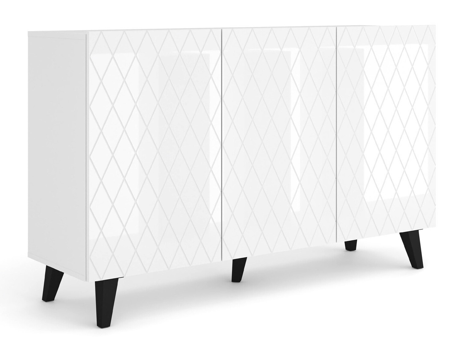 Kapp Melmoro 104 (Läikiv valge + Must)