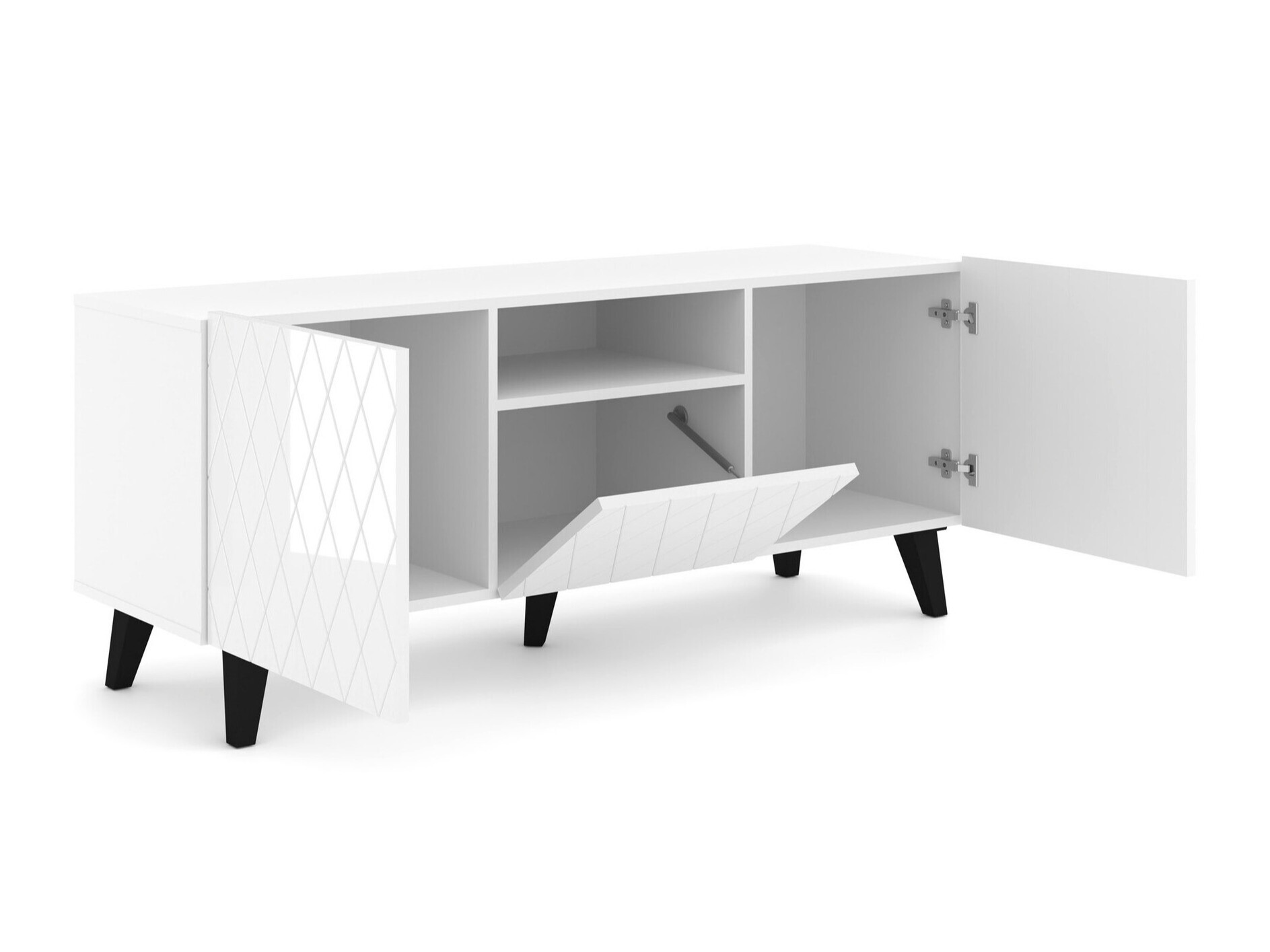 Elutoa komplekt Melmoro 106 (Läikiv valge + Must)