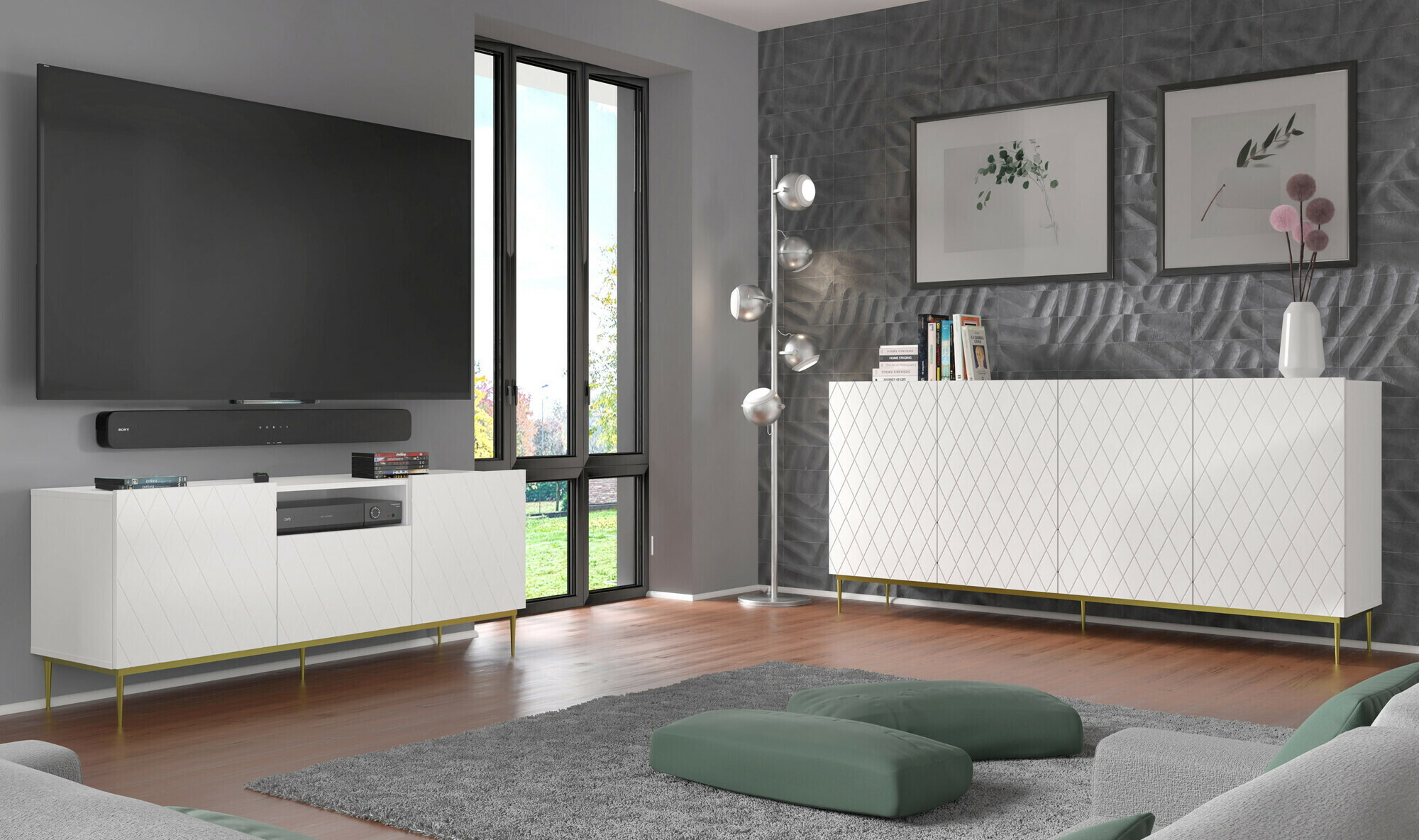 TV-alus Melmoro 100 (Valge)