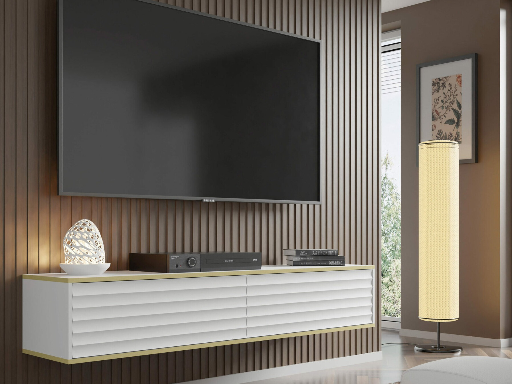 TV-alus Buffalo 101 (Valge + Kuldne)