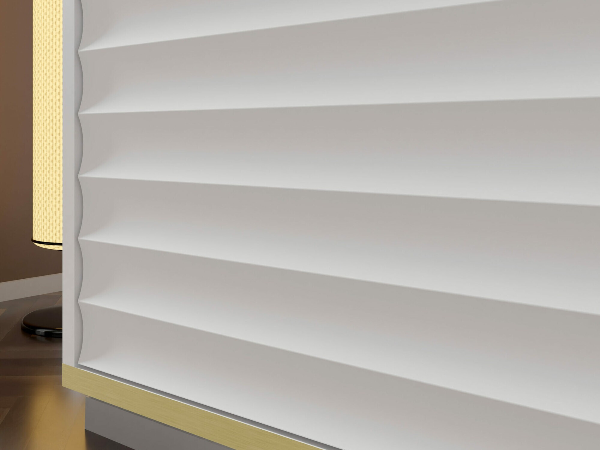 TV-alus Buffalo 101 (Valge + Kuldne)