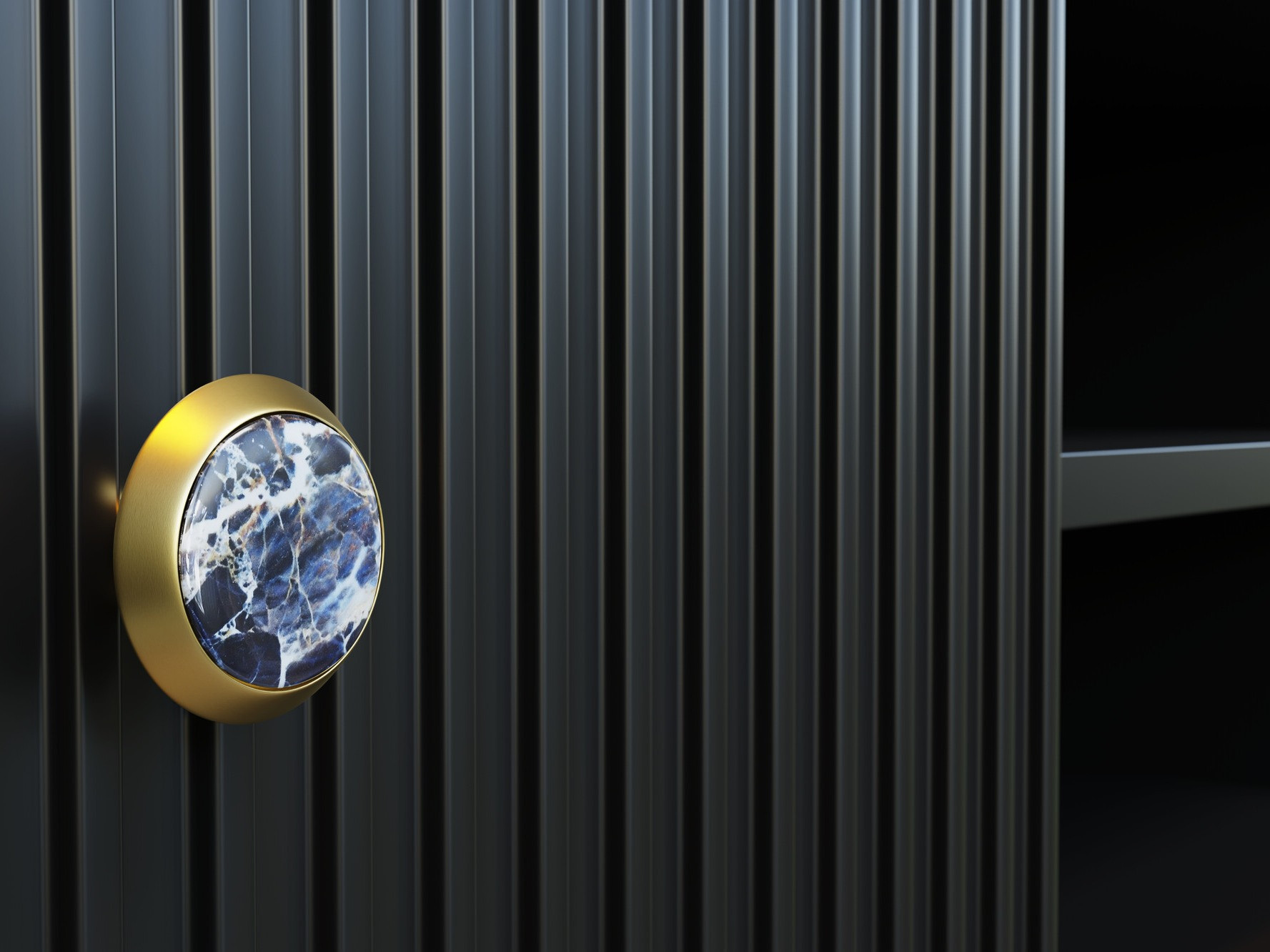 TV-alus Romciro 100 (Must + Kuldne)