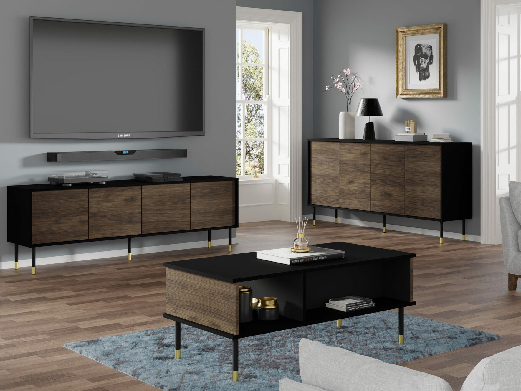 Elutoa komplekt Romtole 103 (Must + Tume tamm)