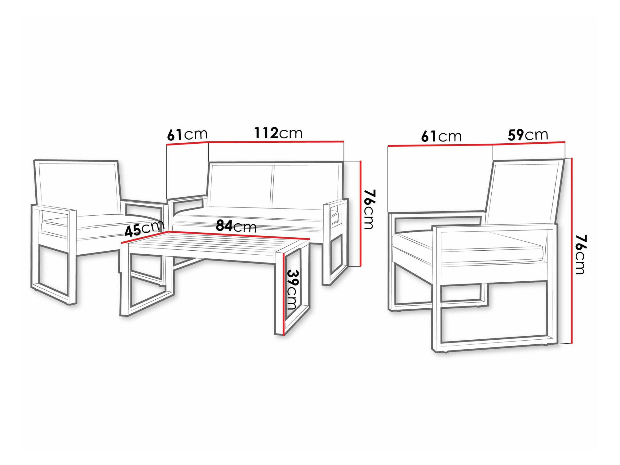 Aiamööblikomplekt Richardson 122