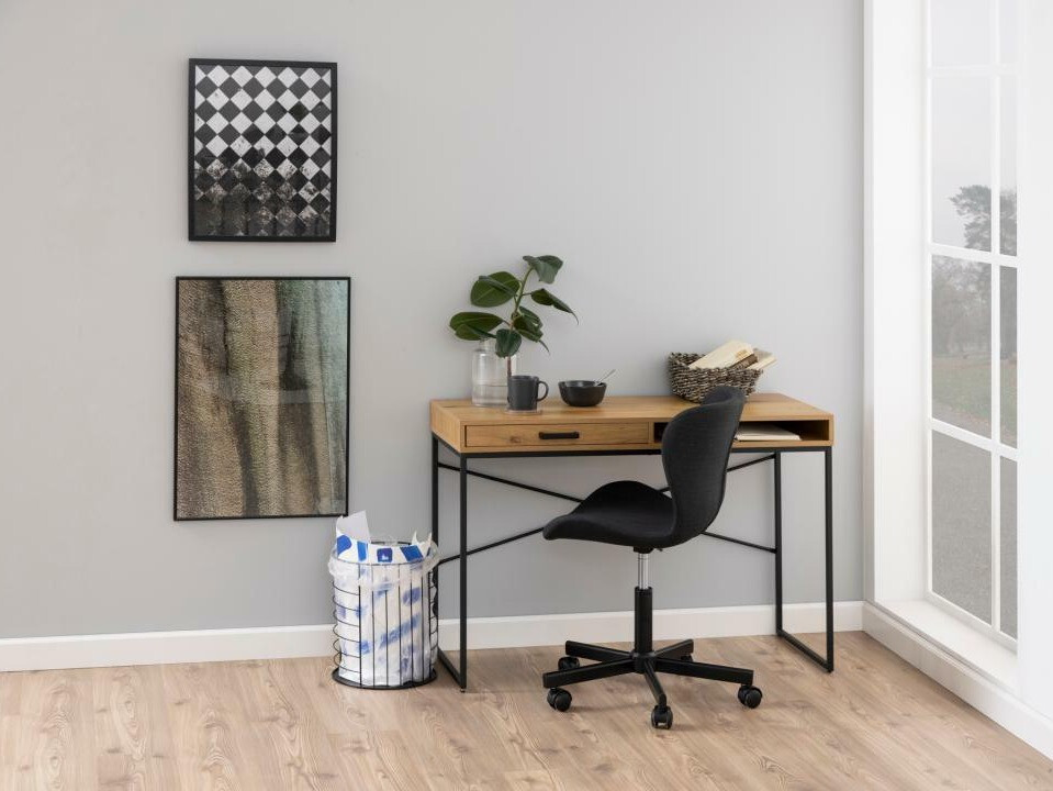 Kirjutuslaud Norsica Sevferi 190 (Must + Wild Oak)