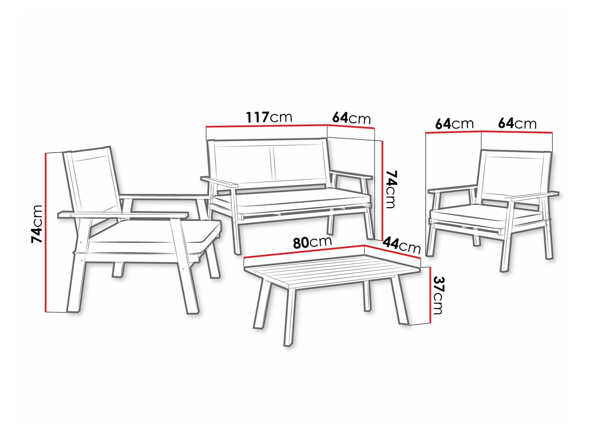 Aiamööblikomplekt Richardson 123