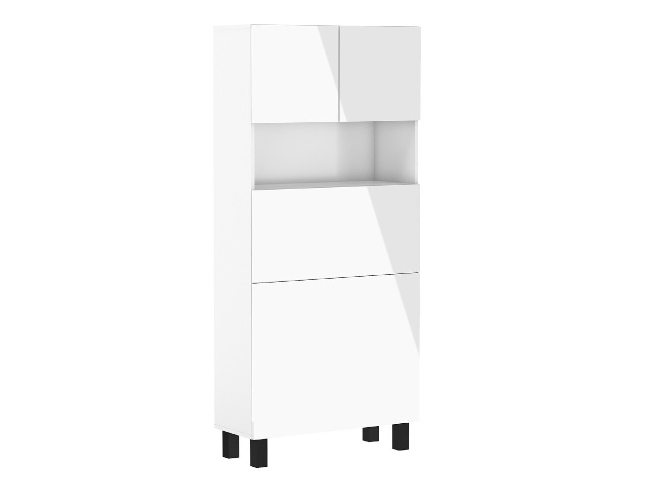 Riiul Buffalo 145 (Läikiv valge + Matt valge)