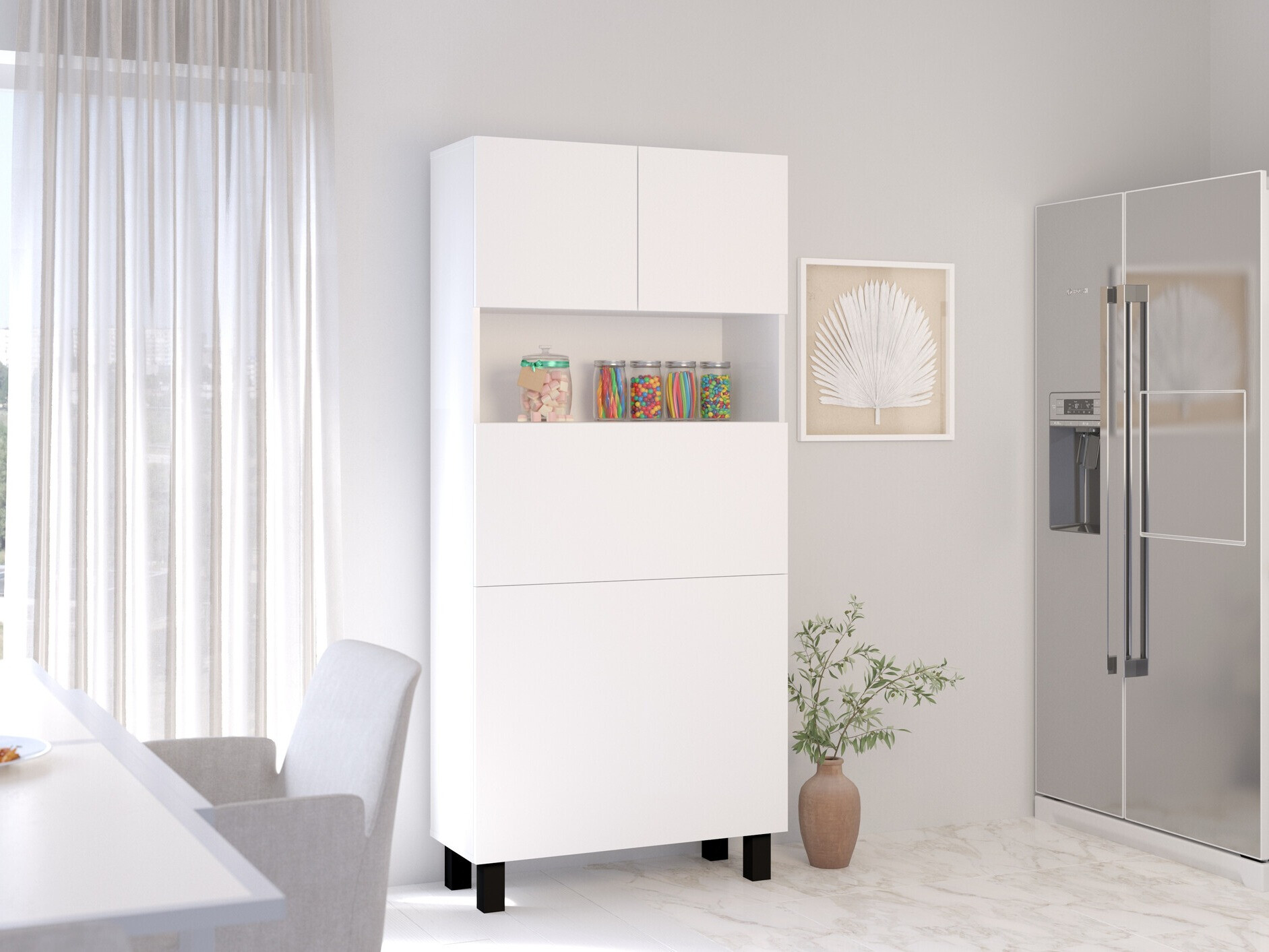 Riiul Buffalo 145 (Matt valge)