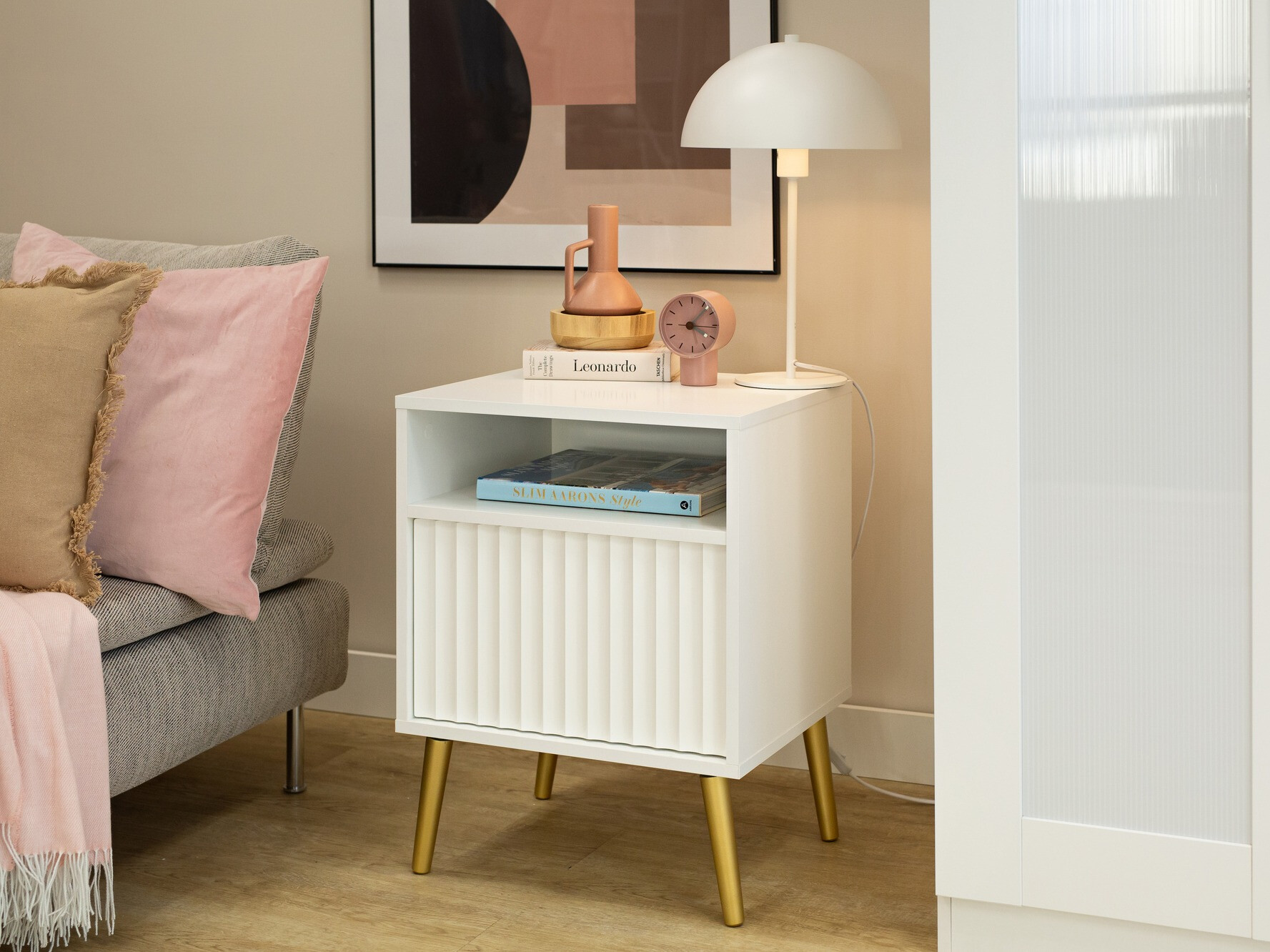 Öökapp Cirferi 106 (Valge + Kuldne)