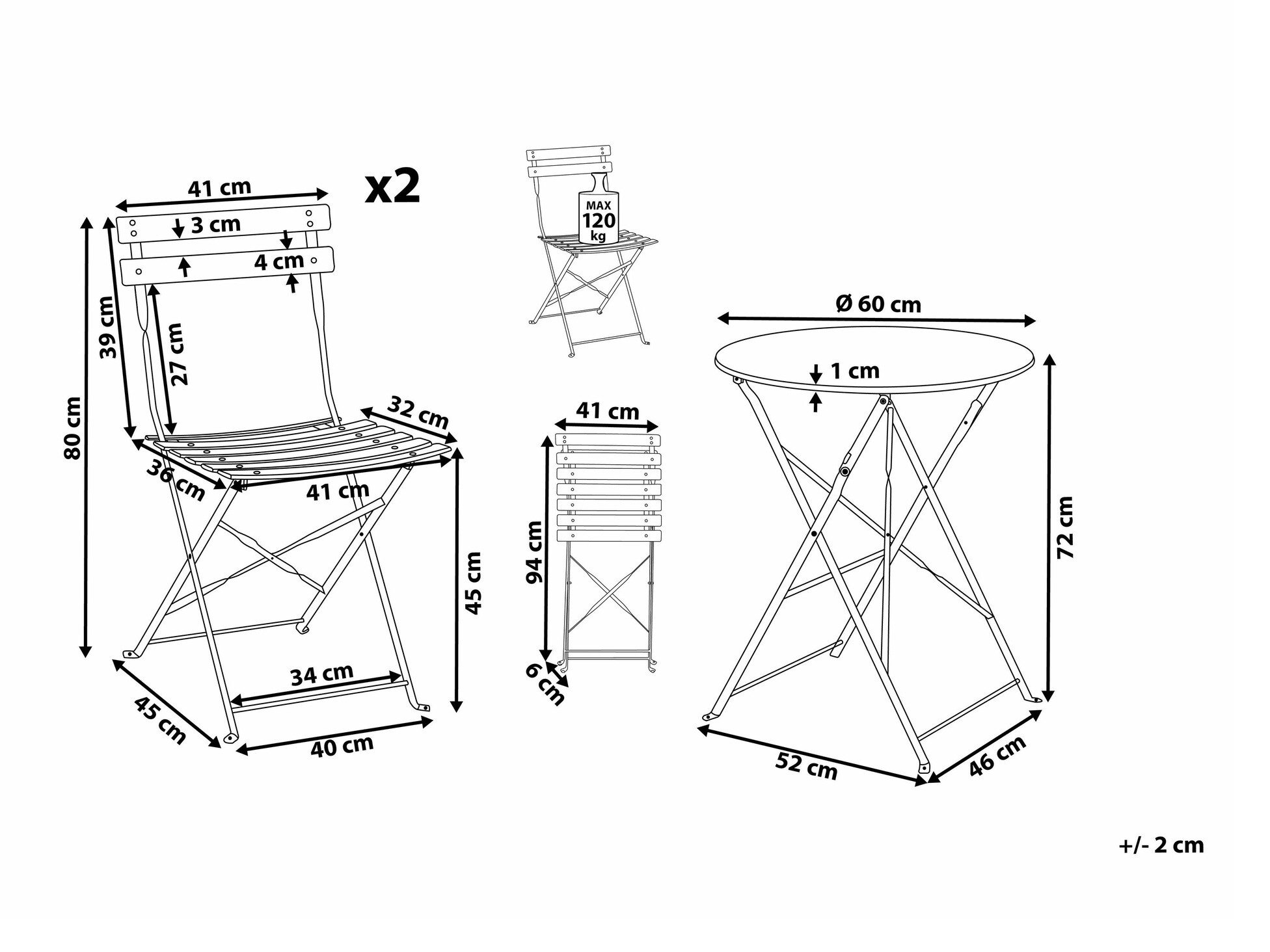 Rõdukomplekt Berwyn 1841 (Valge)