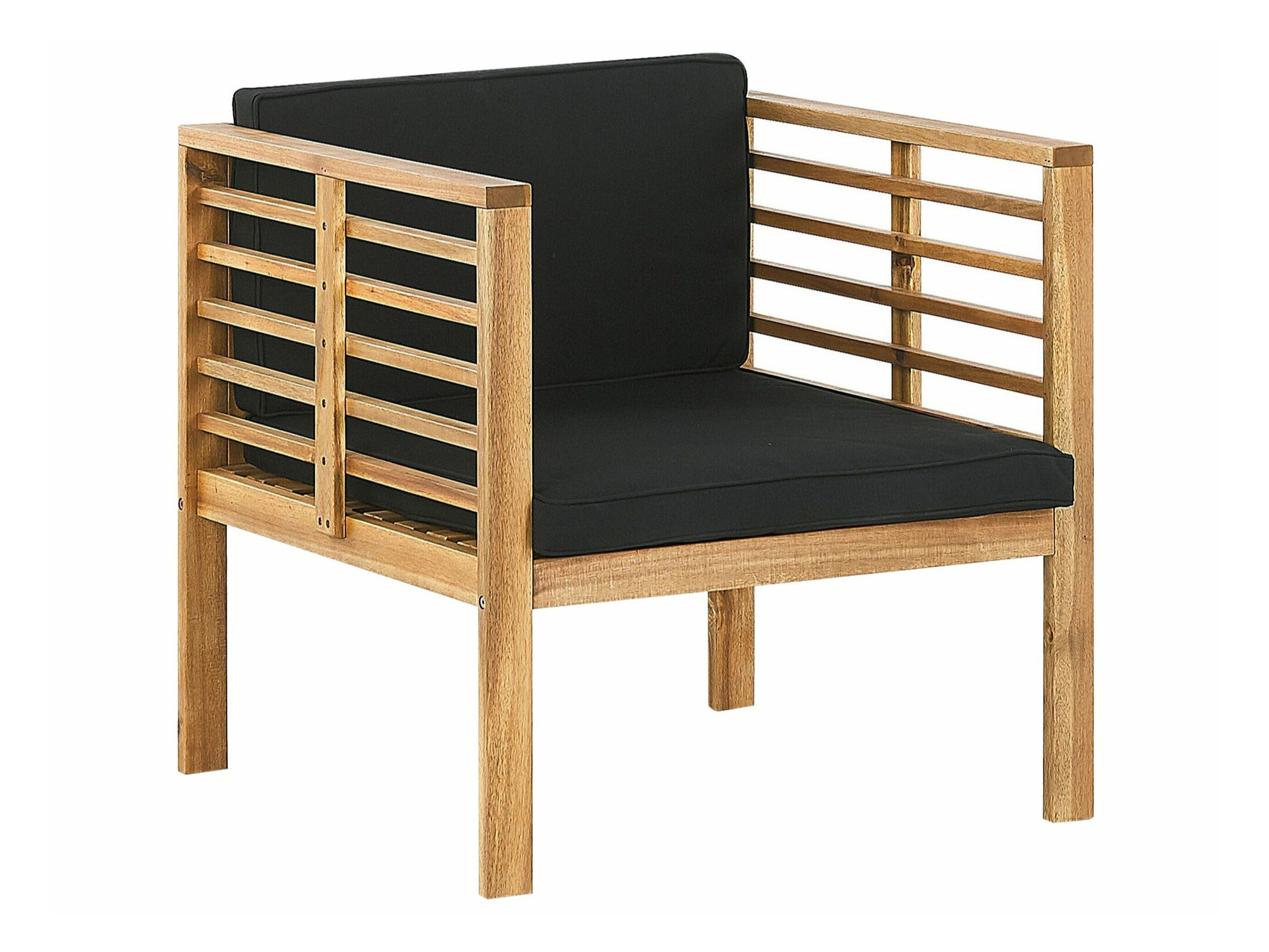 Aiamööblikomplekt Berwyn 1847 (Must + Ere puit)